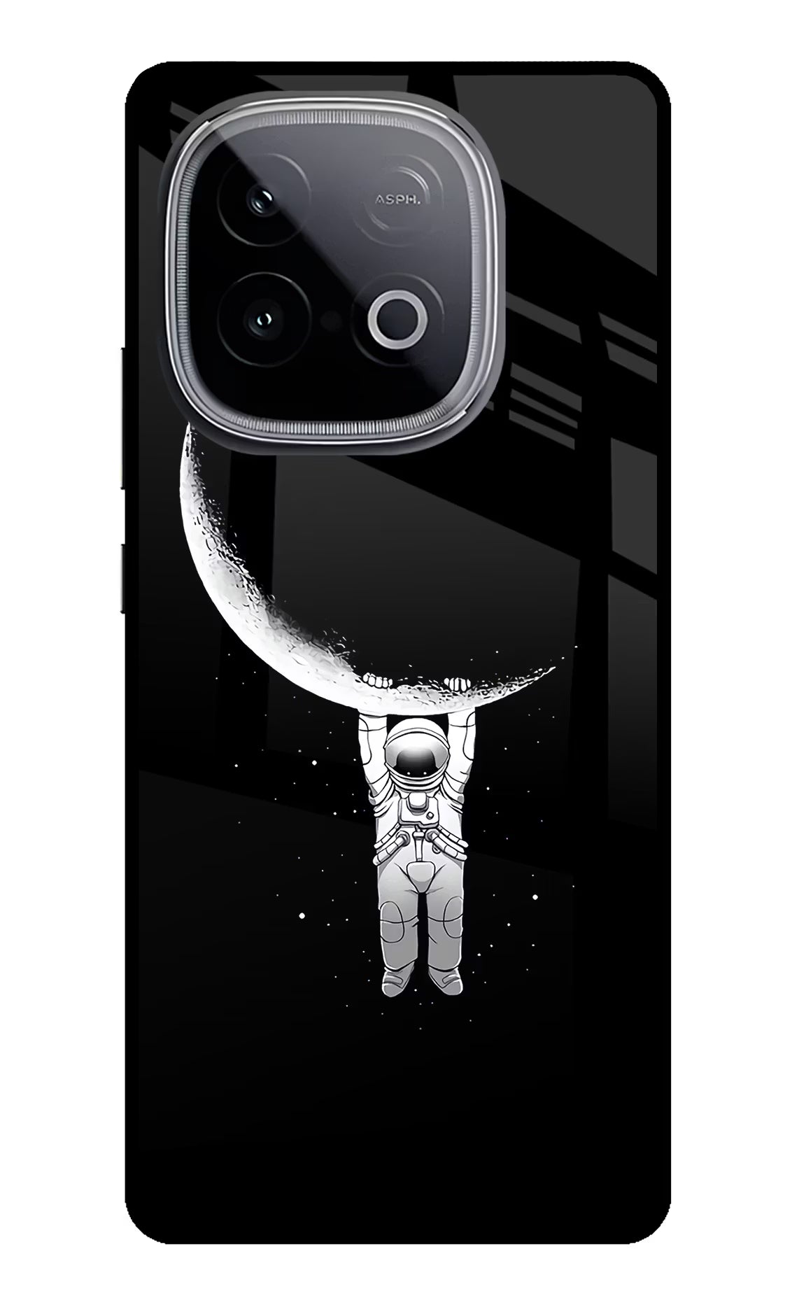 Moon Space iQOO Neo 10 Back Cover - Moon Space iQOO Neo 10 Glass Case Back Cover by Casekaro Moon Space iQOO Neo 10 Glass Case Back Cover by Casekaro