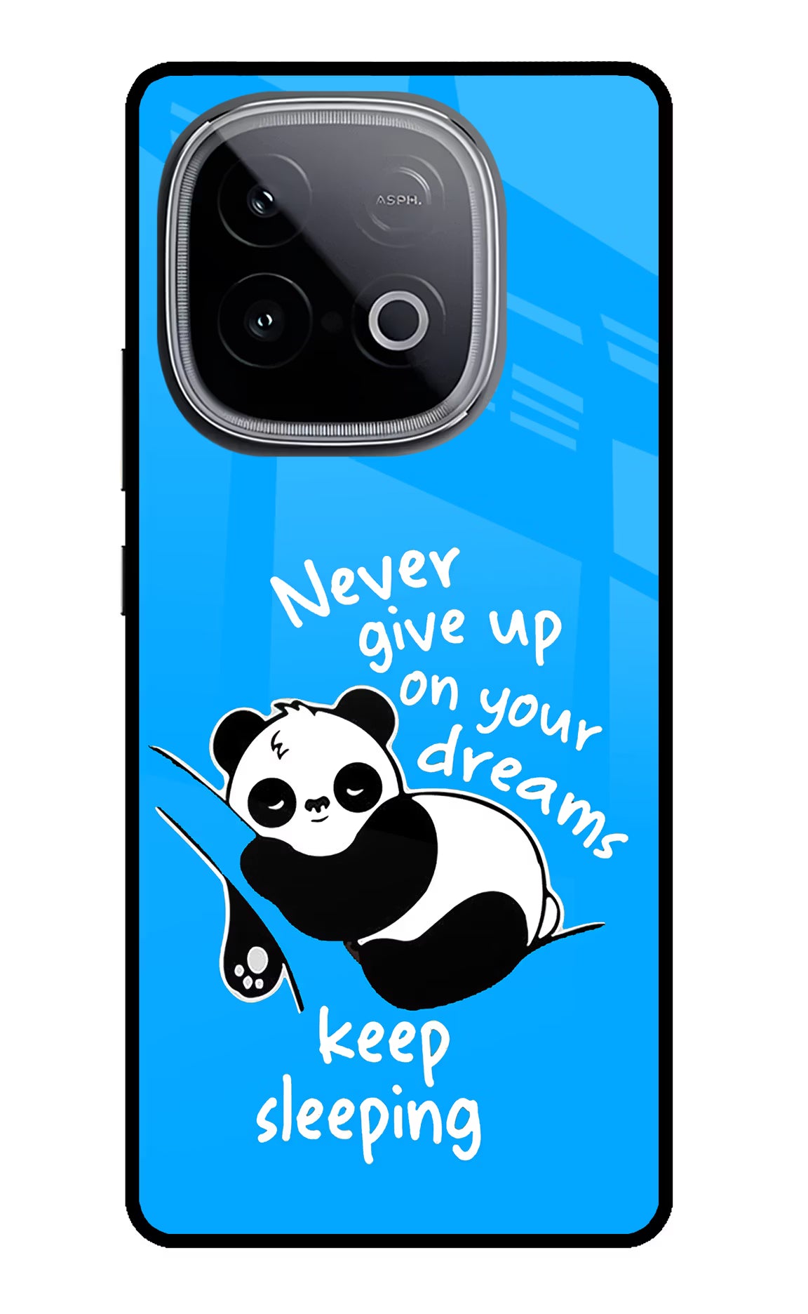 Keep Sleeping iQOO Neo 10 Back Cover - Keep Sleeping iQOO Neo 10 Glass Case Back Cover by Casekaro Keep Sleeping iQOO Neo 10 Glass Case Back Cover by Casekaro