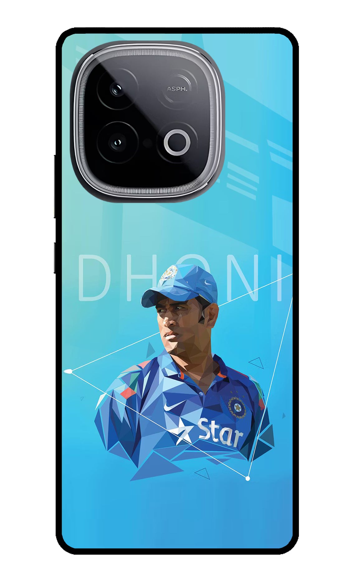 Dhoni Artwork iQOO Neo 10 Back Cover - Dhoni Artwork iQOO Neo 10 Glass Case Back Cover by Casekaro Dhoni Artwork iQOO Neo 10 Glass Case Back Cover by Casekaro