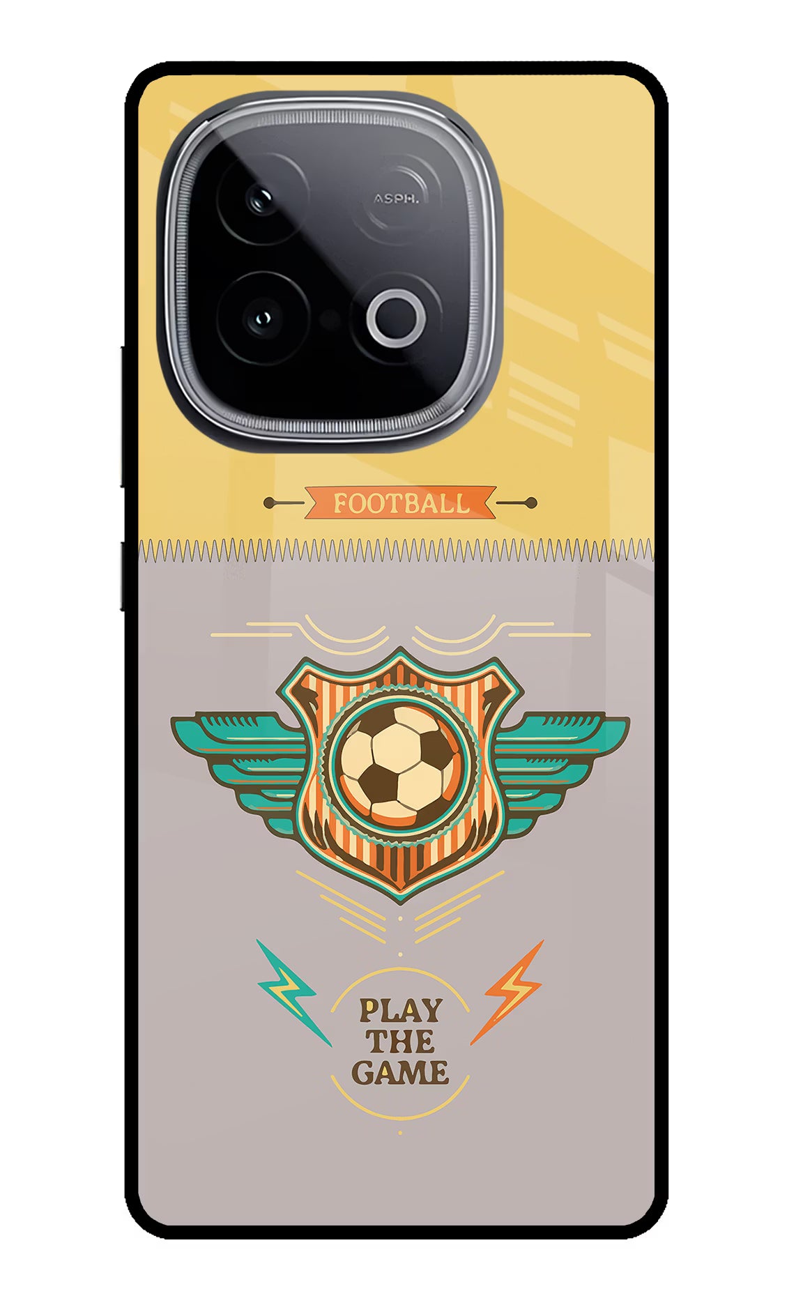 Football iQOO Neo 10 Glass Case - Football iQOO Neo 10 Glass Case Football iQOO Neo 10 Glass Case