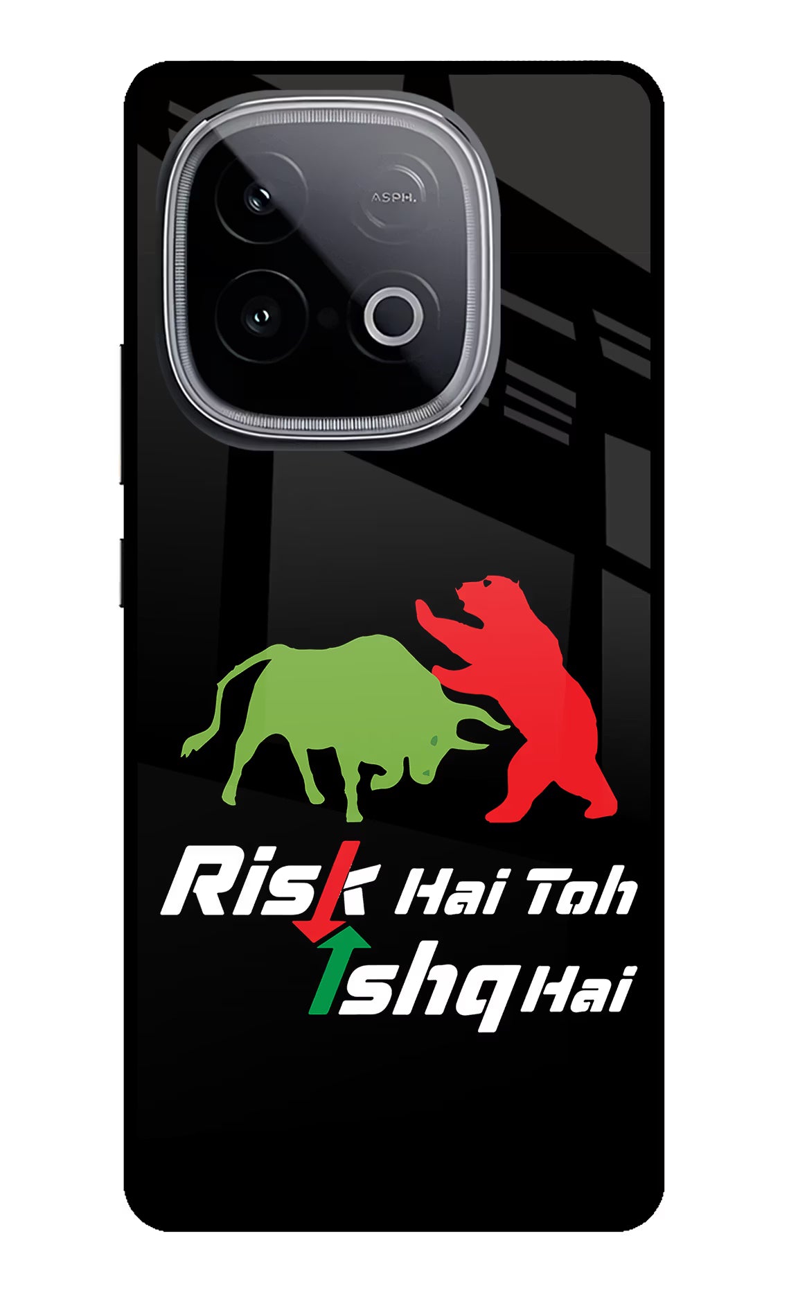Risk Hai Toh Ishq Hai iQOO Neo 10 Glass Case - Risk Hai Toh Ishq Hai iQOO Neo 10 Glass Case Risk Hai Toh Ishq Hai iQOO Neo 10 Glass Case