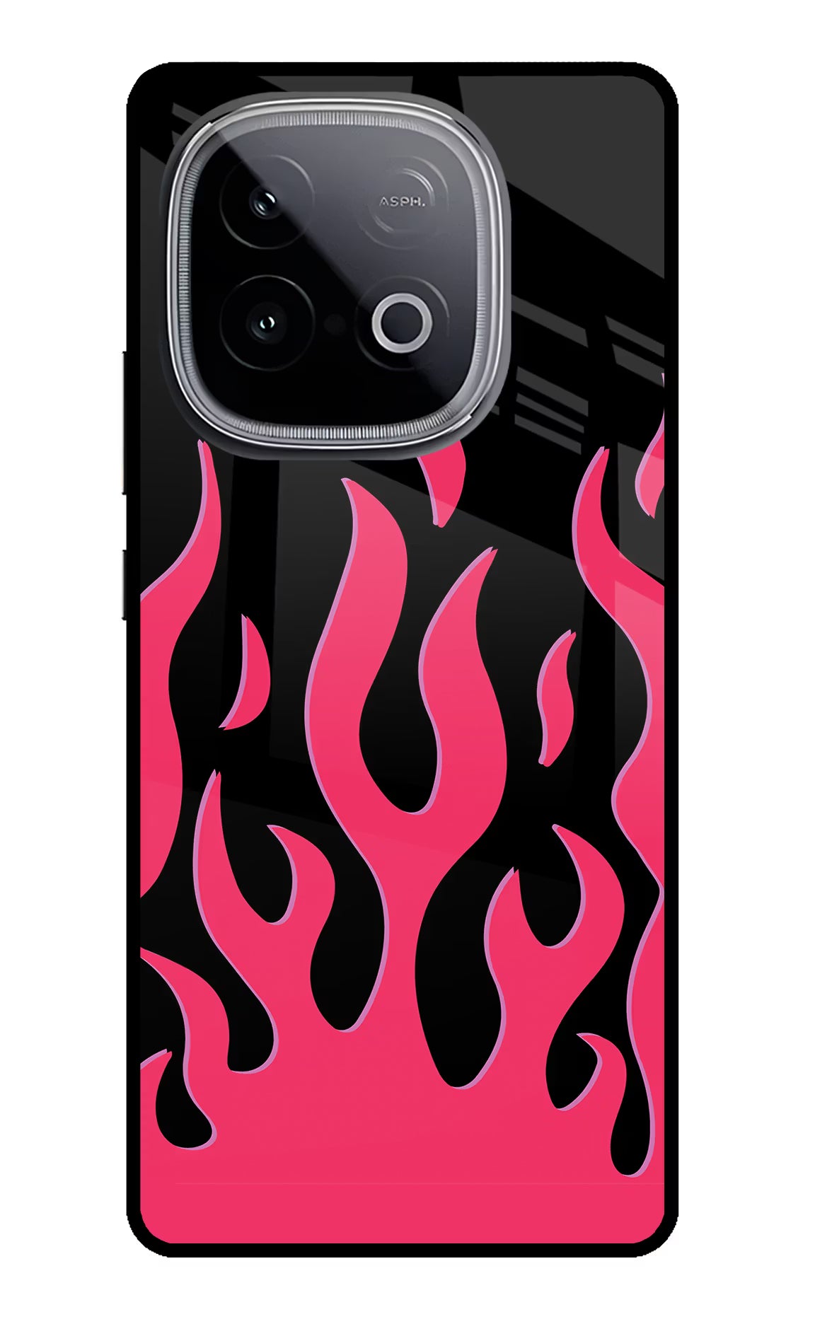 Fire Flames iQOO Neo 10 Back Cover - Fire Flames iQOO Neo 10 Glass Case Back Cover by Casekaro Fire Flames iQOO Neo 10 Glass Case Back Cover by Casekaro