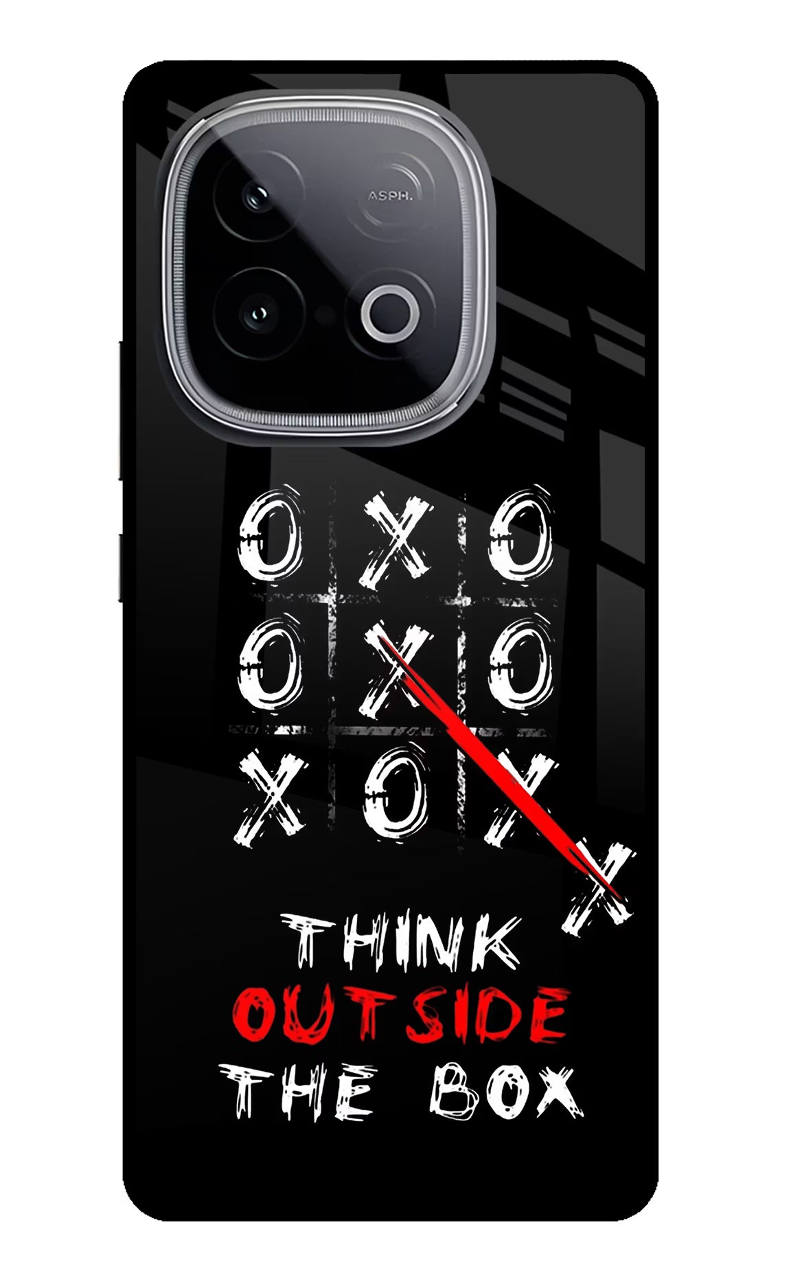Think out of the BOX iQOO Neo 10 Back Cover - Think out of the BOX iQOO Neo 10 Glass Case Back Cover by Casekaro Think out of the BOX iQOO Neo 10 Glass Case Back Cover by Casekaro