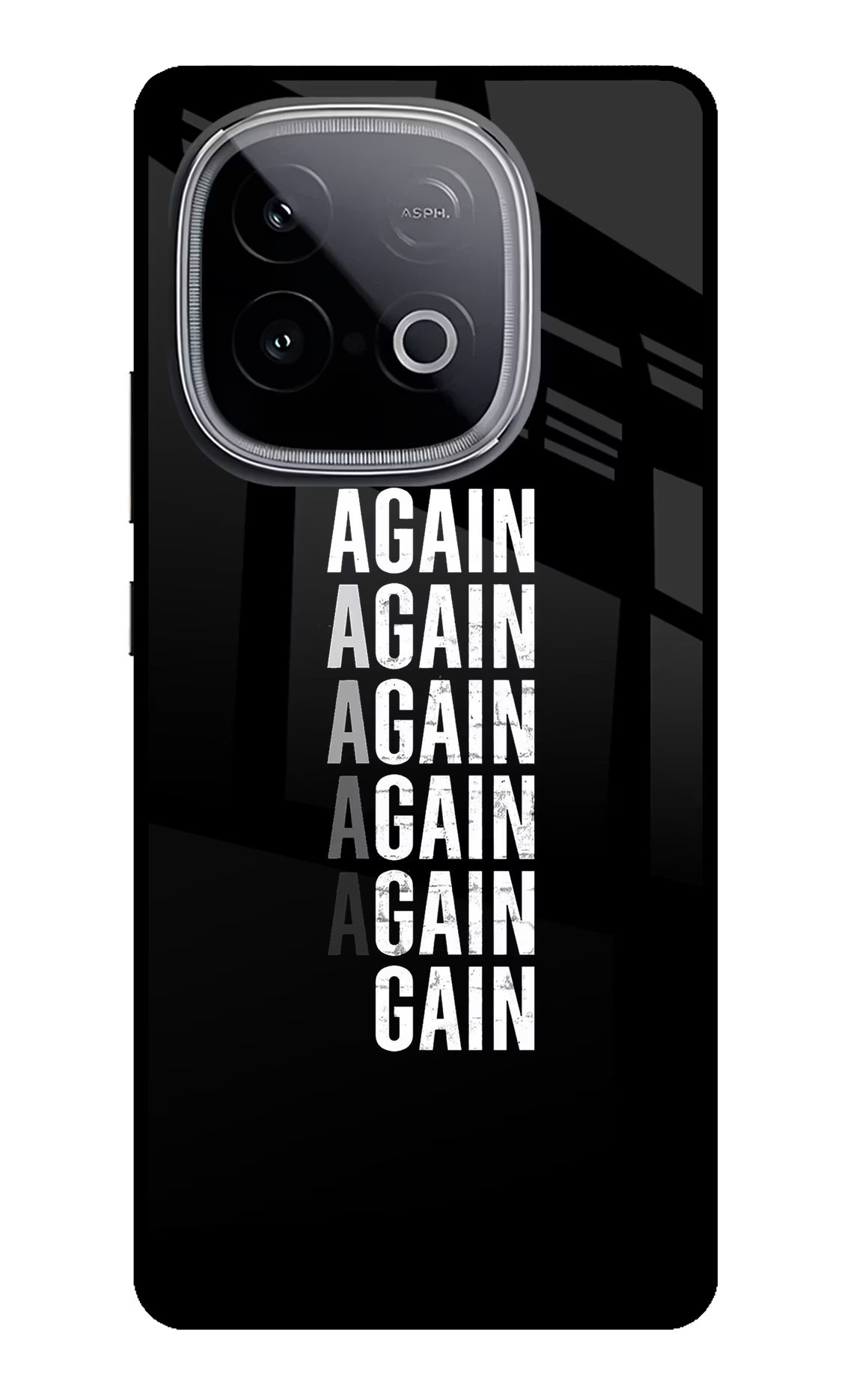 Again Again Gain iQOO Neo 10 Back Cover - Again Again Gain iQOO Neo 10 Glass Case Back Cover by Casekaro Again Again Gain iQOO Neo 10 Glass Case Back Cover by Casekaro