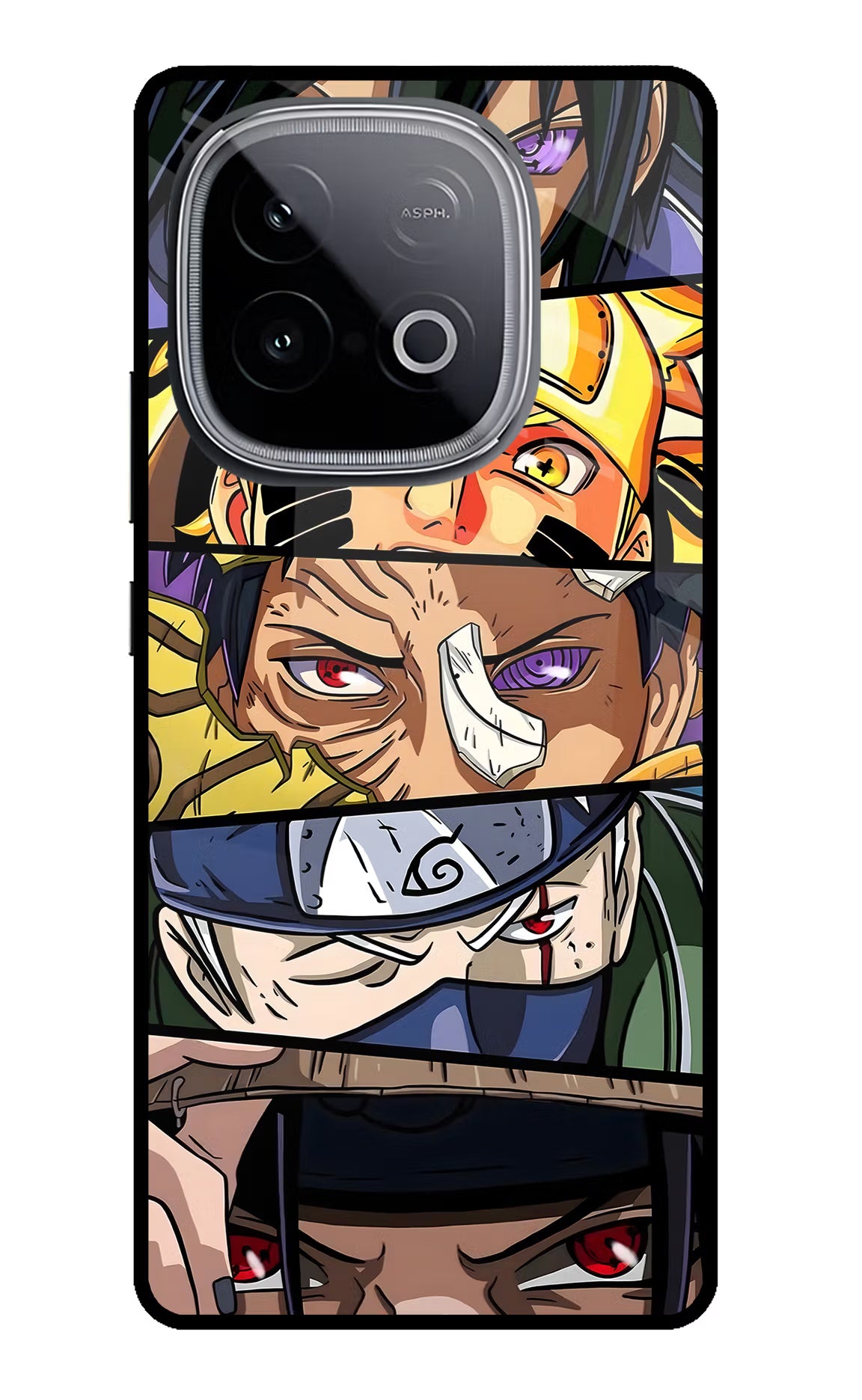 Naruto Character iQOO Neo 10 Back Cover - Naruto Character iQOO Neo 10 Glass Case Back Cover by Casekaro Naruto Character iQOO Neo 10 Glass Case Back Cover by Casekaro
