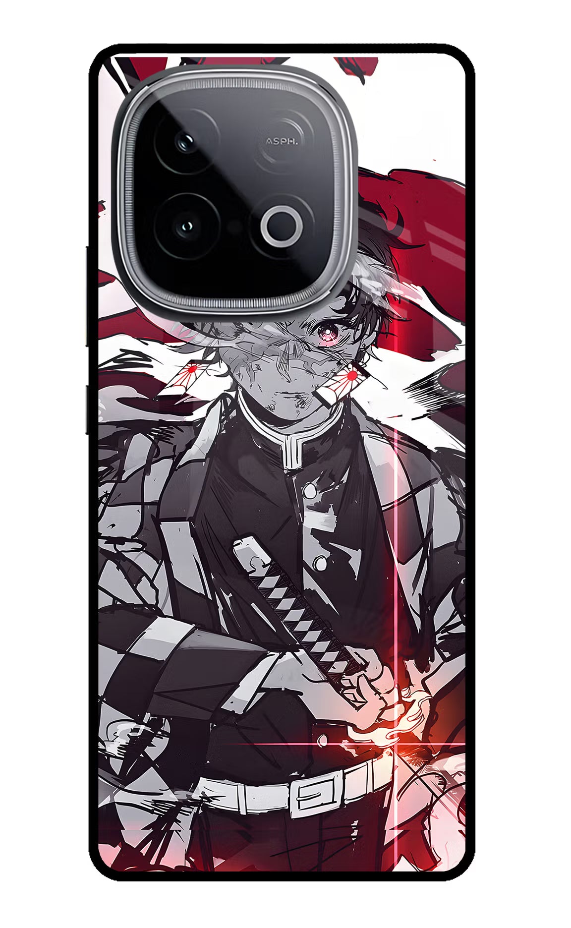 Demon Slayer iQOO Neo 10 Glass Case - Demon Slayer iQOO Neo 10 Glass Case Demon Slayer iQOO Neo 10 Glass Case