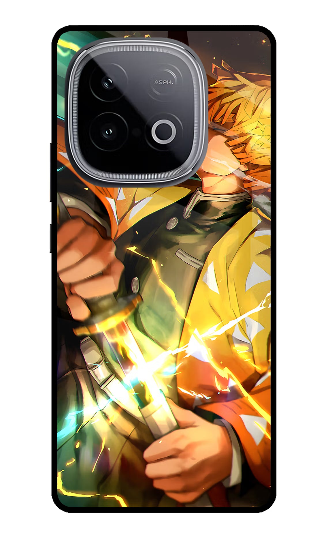 Demon Slayer iQOO Neo 10 Back Cover - Demon Slayer iQOO Neo 10 Glass Case Back Cover by Casekaro Demon Slayer iQOO Neo 10 Glass Case Back Cover by Casekaro