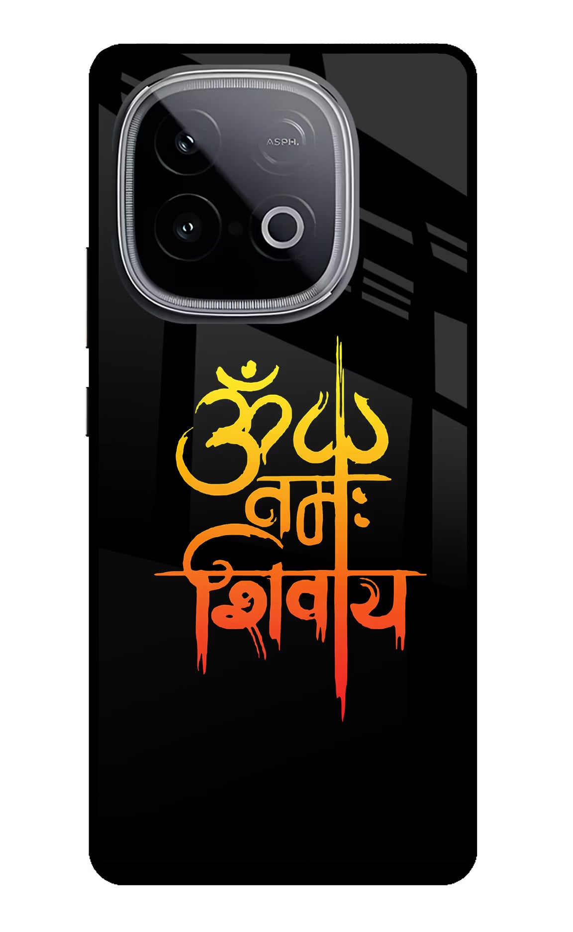 Om Namah Shivay iQOO Neo 10 Back Cover - Om Namah Shivay iQOO Neo 10 Glass Case Back Cover by Casekaro Om Namah Shivay iQOO Neo 10 Glass Case Back Cover by Casekaro