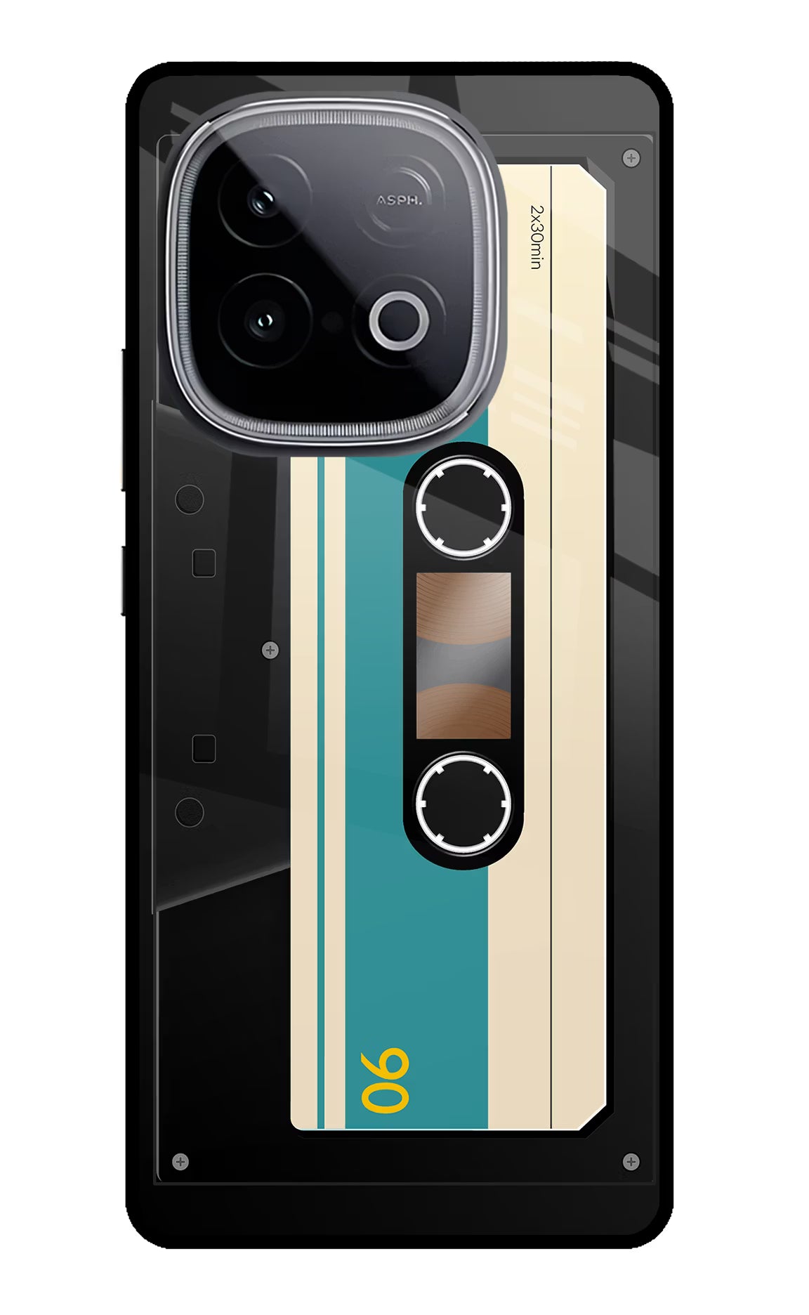 Cassette iQOO Neo 10 Glass Case - Cassette iQOO Neo 10 Glass Case Cassette iQOO Neo 10 Glass Case