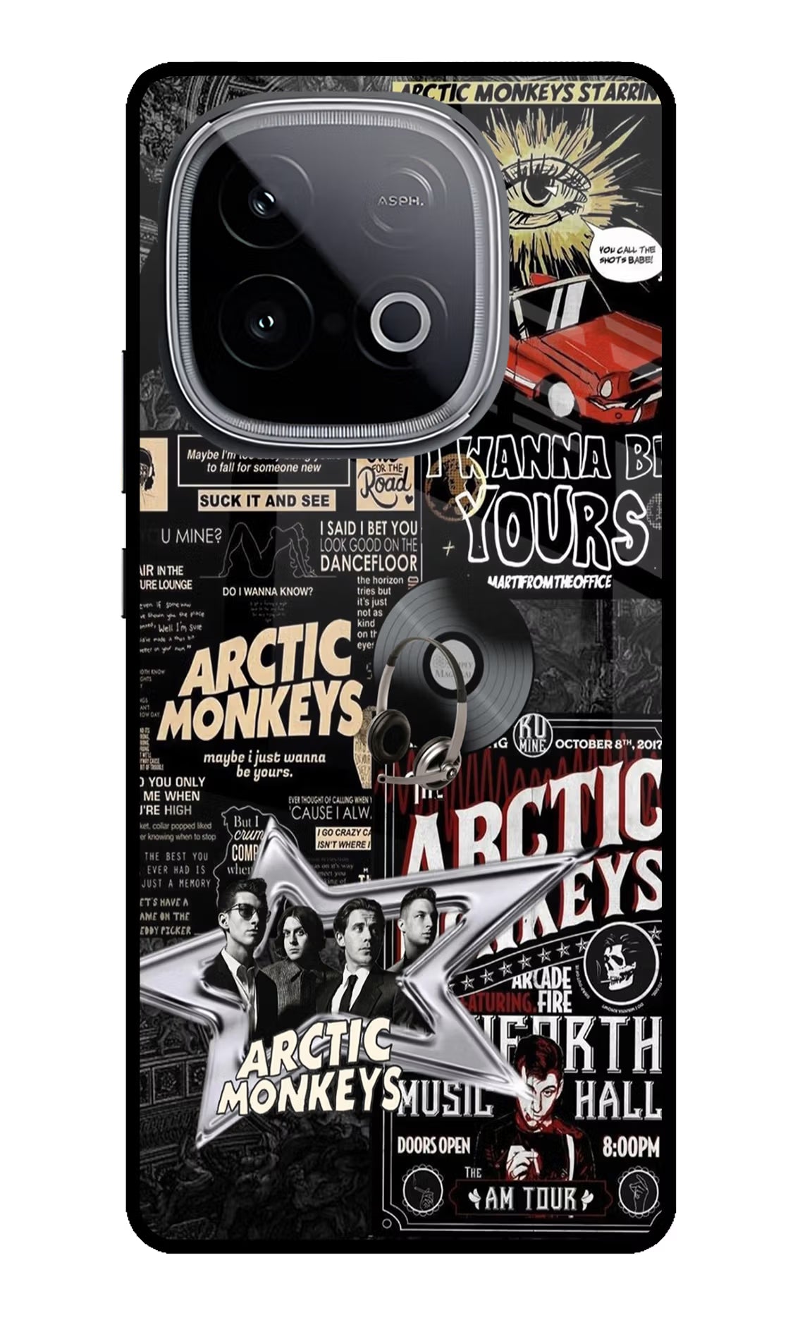 Arctic Monkeys iQOO Neo 10 Back Cover - Arctic Monkeys iQOO Neo 10 Glass Case Back Cover by Casekaro Arctic Monkeys iQOO Neo 10 Glass Case Back Cover by Casekaro