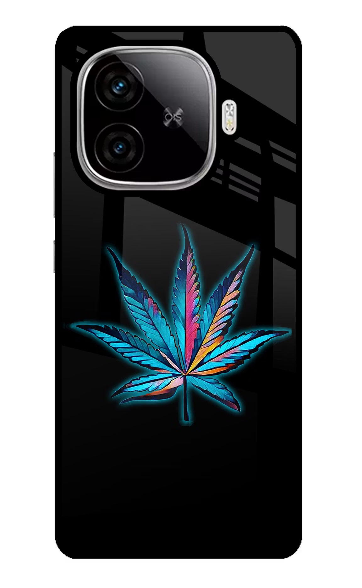 Weed iQOO Neo 10R 5G Glass Case Back Cover by Casekaro
