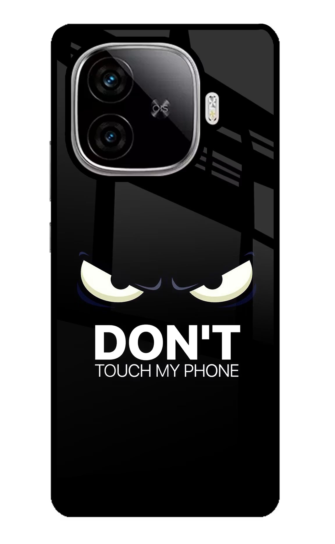 Don'T Touch My Phone iQOO Neo 10R 5G Glass Case Back Cover by Casekaro