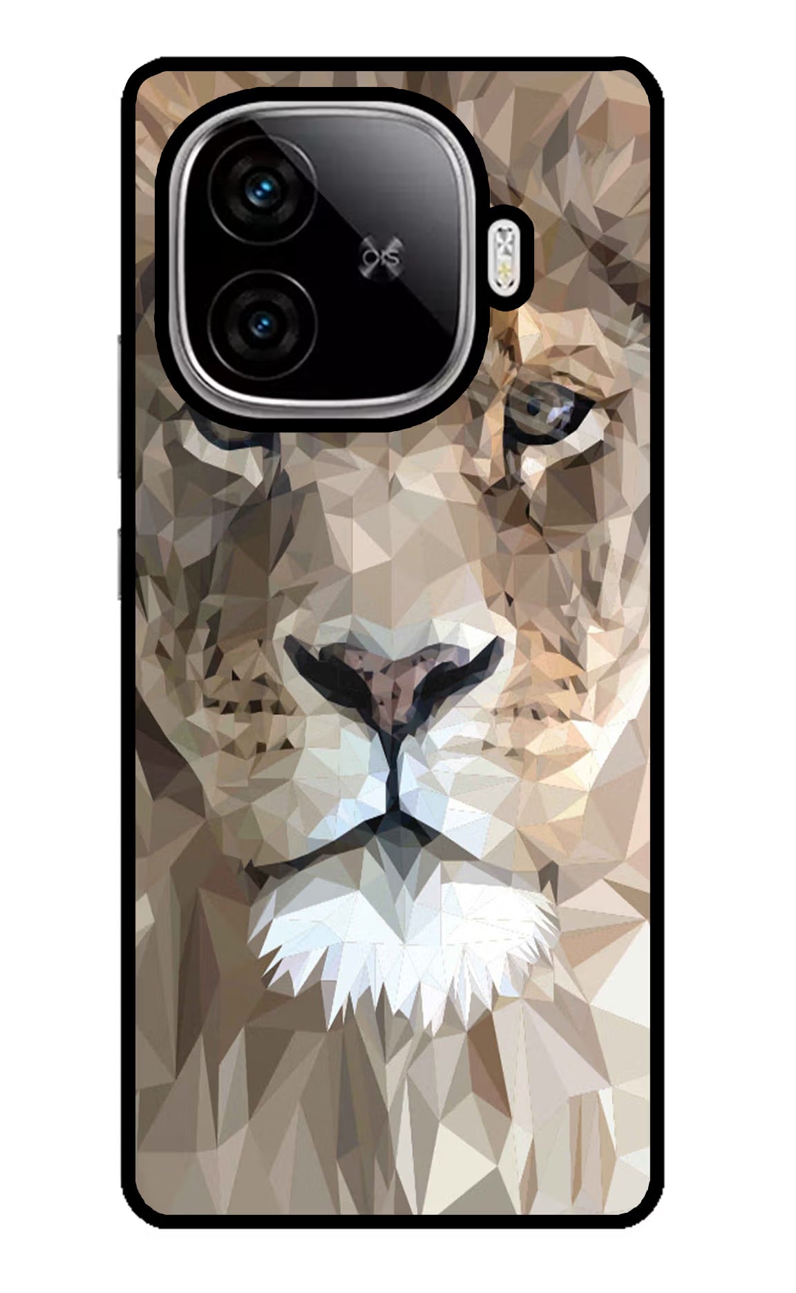 Lion Art iQOO Neo 10R 5G Glass Case - Lion Art iQOO Neo 10R 5G Glass Case Lion Art iQOO Neo 10R 5G Glass Case
