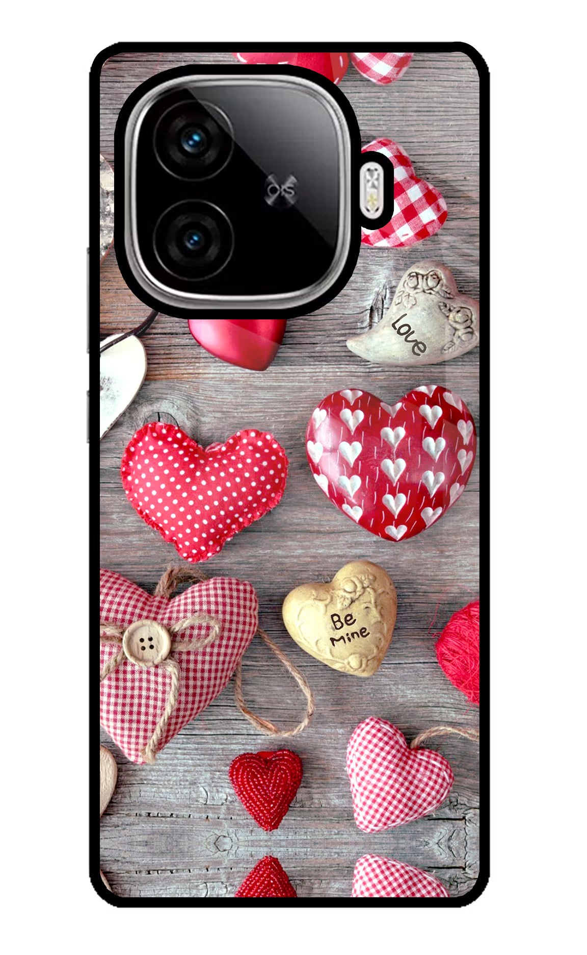 Love Wallpaper iQOO Neo 10R 5G Glass Case Back Cover by Casekaro