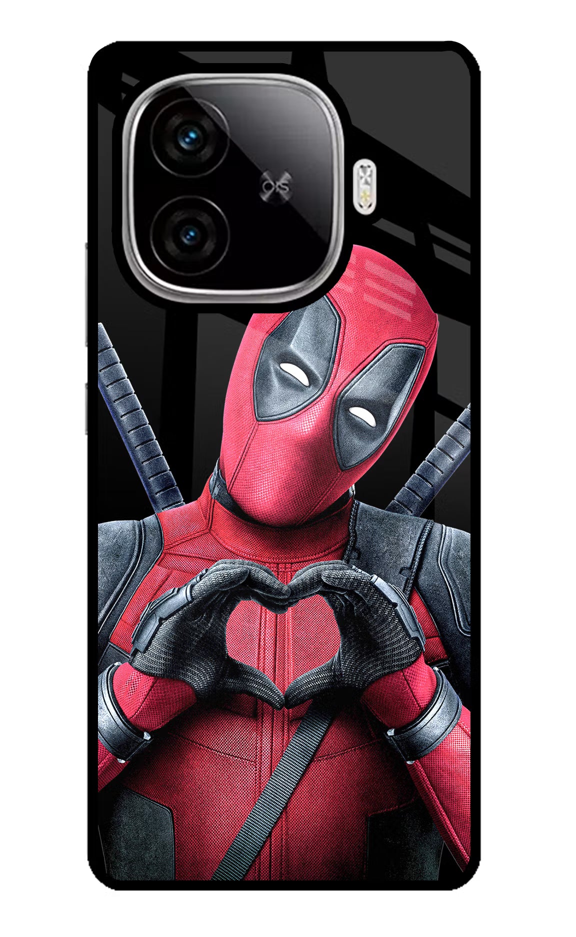 Deadpool iQOO Neo 10R 5G Glass Case Back Cover by Casekaro