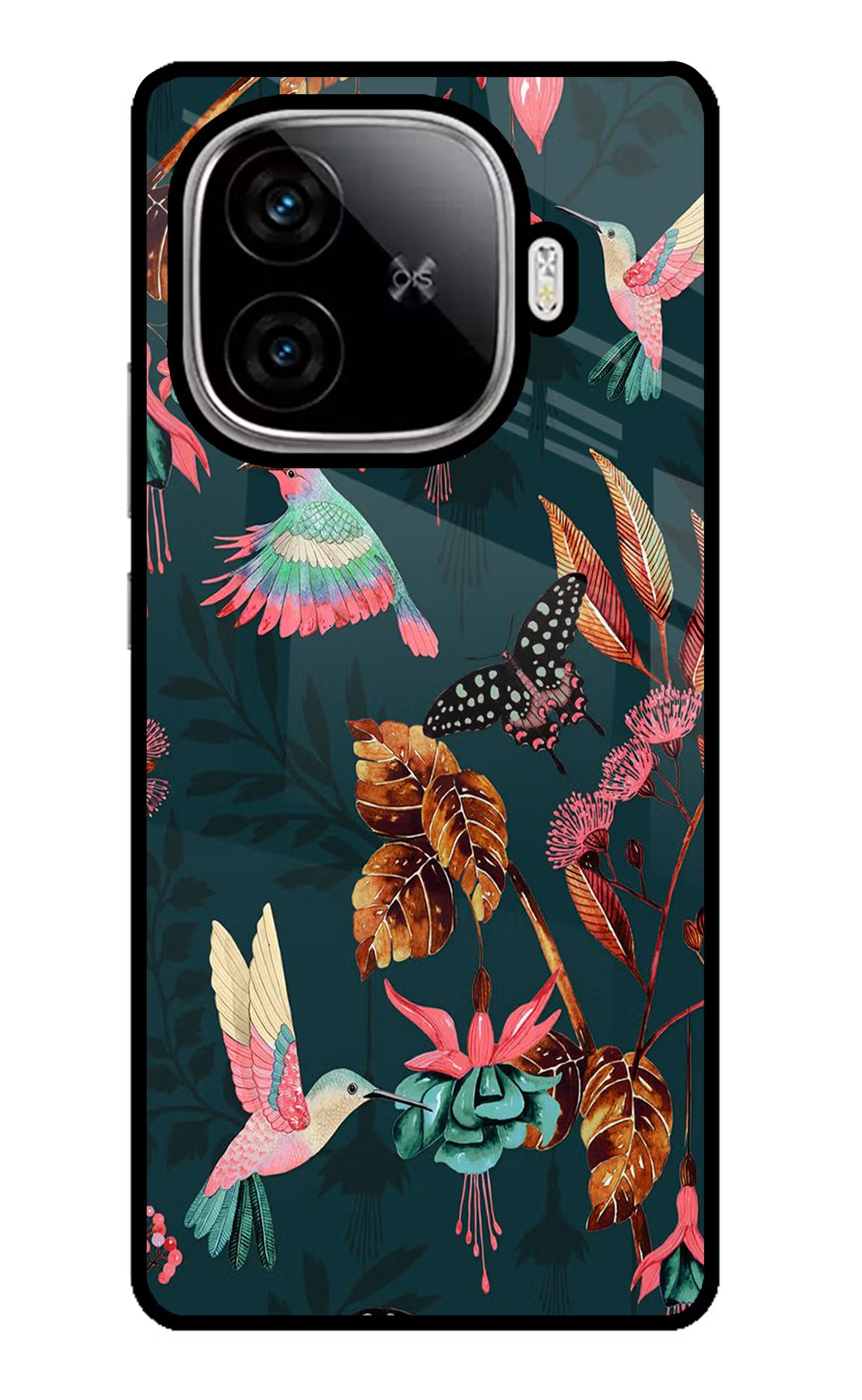 Birds iQOO Neo 10R 5G Glass Case Back Cover by Casekaro