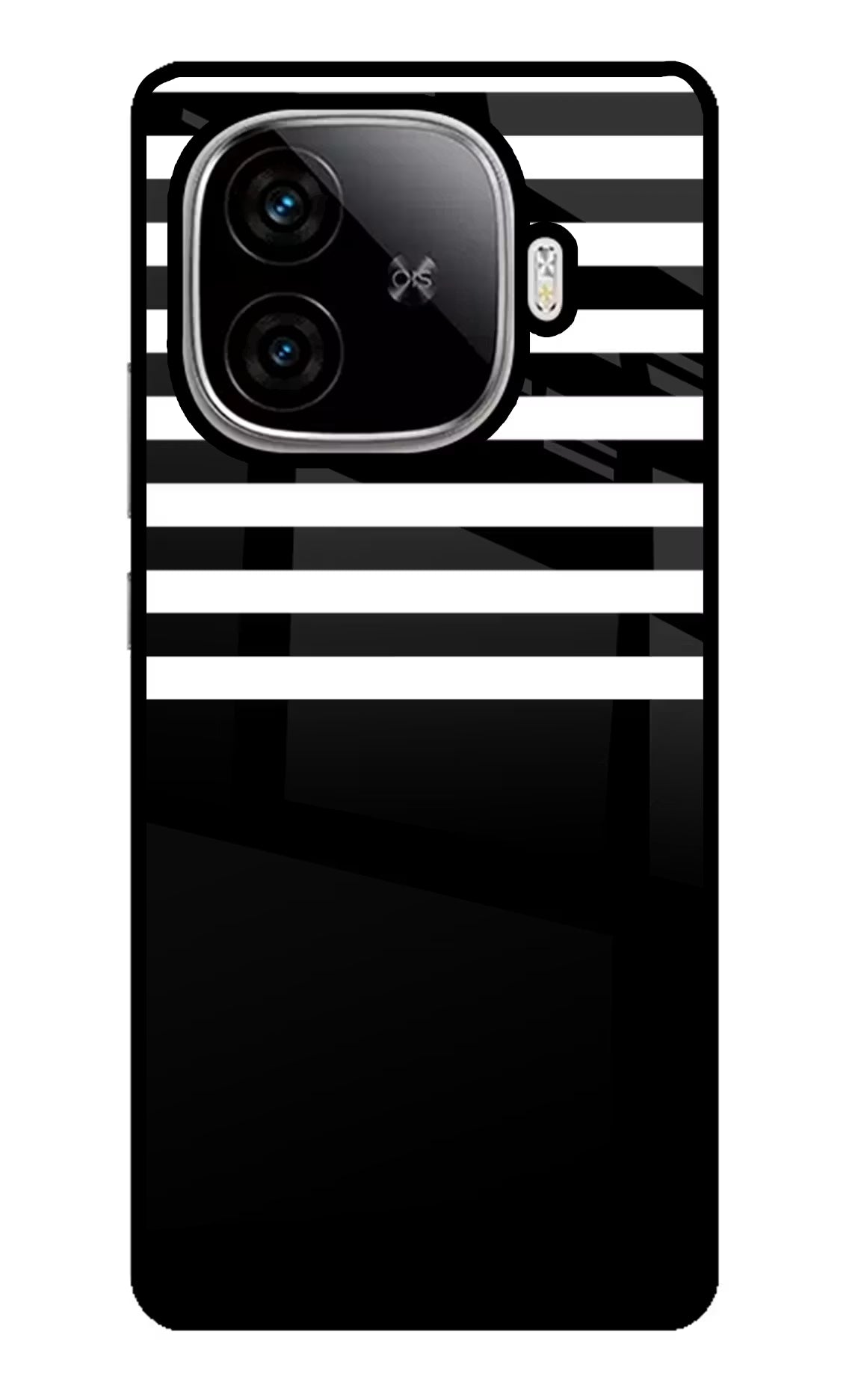 Black and White Print iQOO Neo 10R 5G Back Cover - Black and White Print iQOO Neo 10R 5G Glass Case Back Cover by Casekaro Black and White Print iQOO Neo 10R 5G Glass Case Back Cover by Casekaro