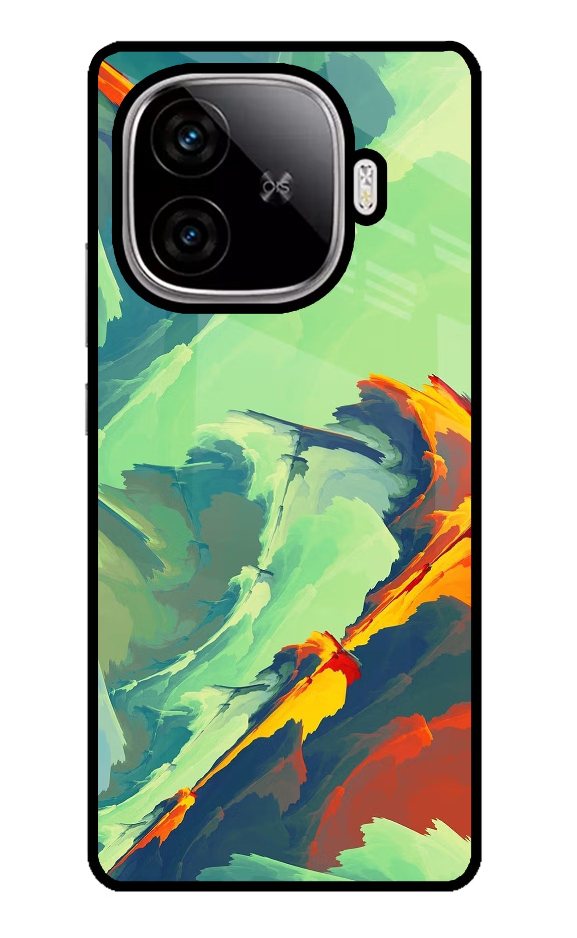 Paint Art iQOO Neo 10R 5G Glass Case Back Cover by Casekaro
