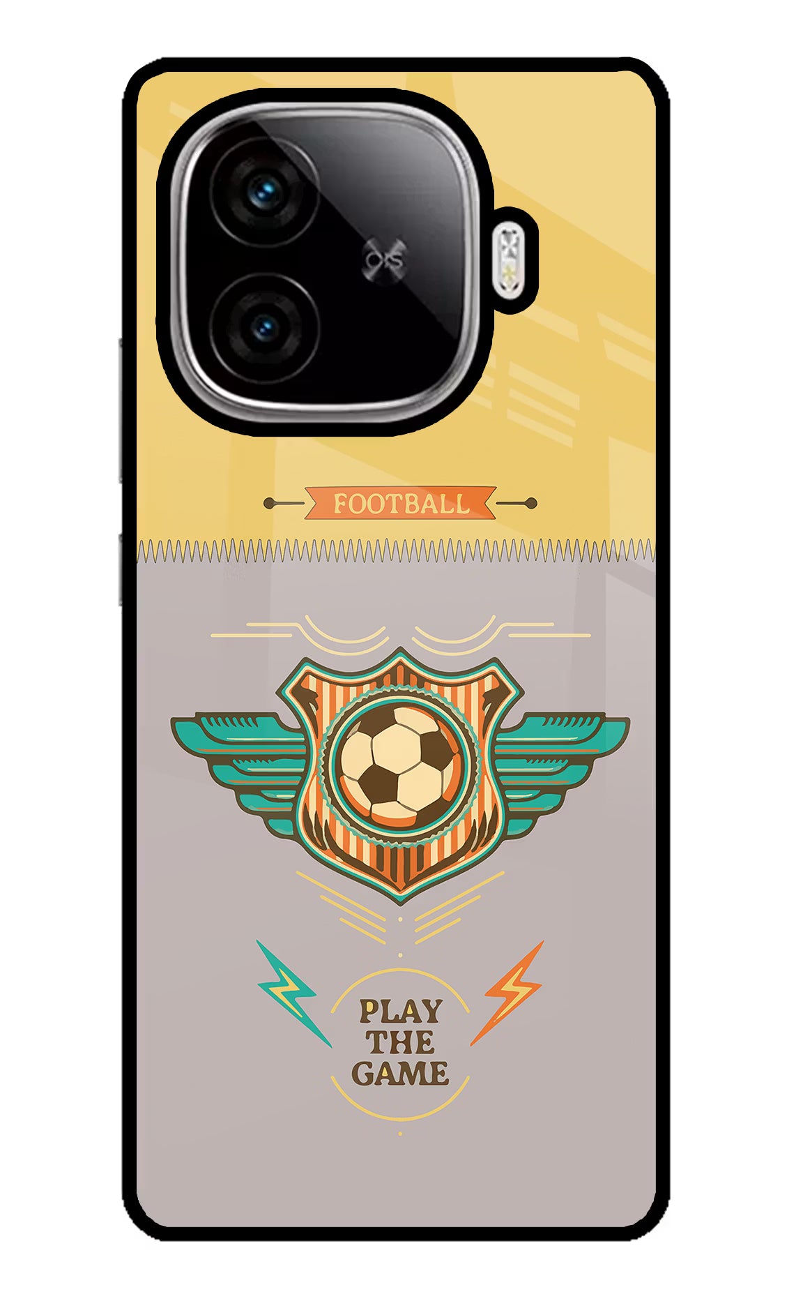 Football iQOO Neo 10R 5G Glass Case Back Cover by Casekaro