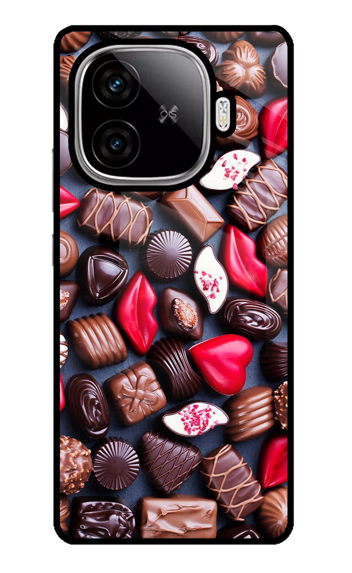 Chocolates iQOO Neo 10R 5G Glass Case - Chocolates iQOO Neo 10R 5G Glass Case Chocolates iQOO Neo 10R 5G Glass Case