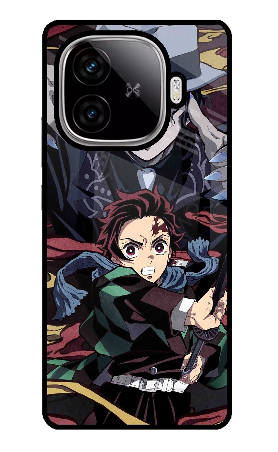 Demon Slayer iQOO Neo 10R 5G Glass Case - Demon Slayer iQOO Neo 10R 5G Glass Case Demon Slayer iQOO Neo 10R 5G Glass Case
