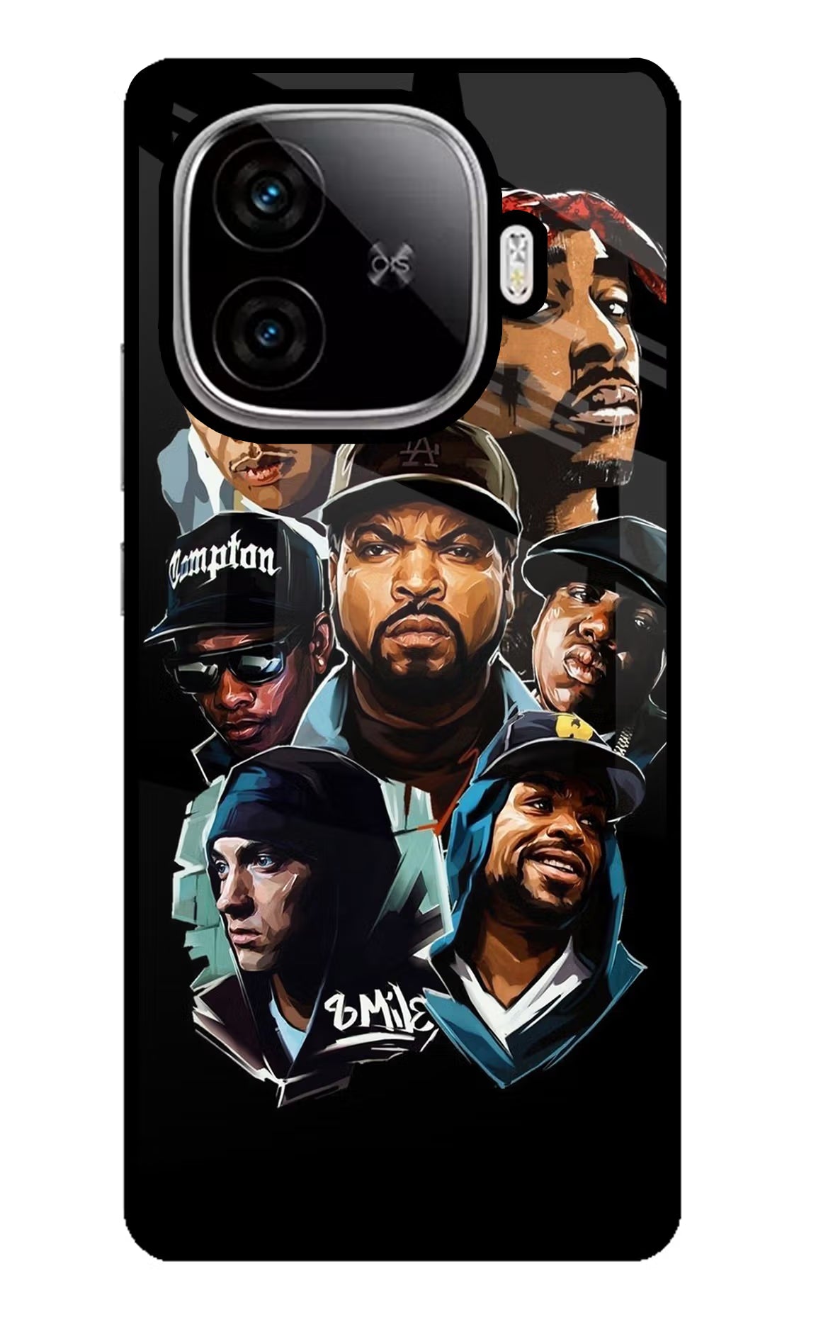 Rappers iQOO Neo 10R 5G Back Cover - Rappers iQOO Neo 10R 5G Glass Case Back Cover by Casekaro Rappers iQOO Neo 10R 5G Glass Case Back Cover by Casekaro
