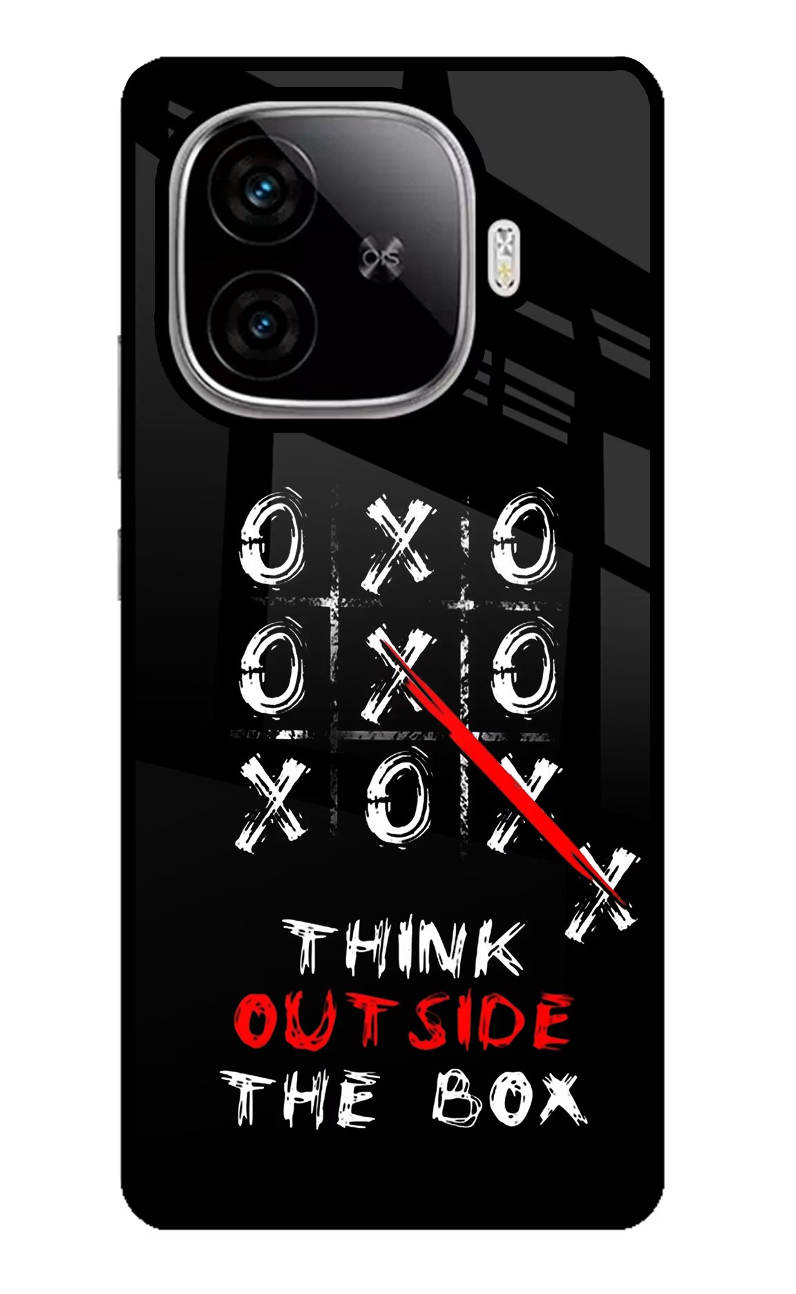 Think out of the BOX iQOO Neo 10R 5G Back Cover - Think out of the BOX iQOO Neo 10R 5G Glass Case Back Cover by Casekaro Think out of the BOX iQOO Neo 10R 5G Glass Case Back Cover by Casekaro