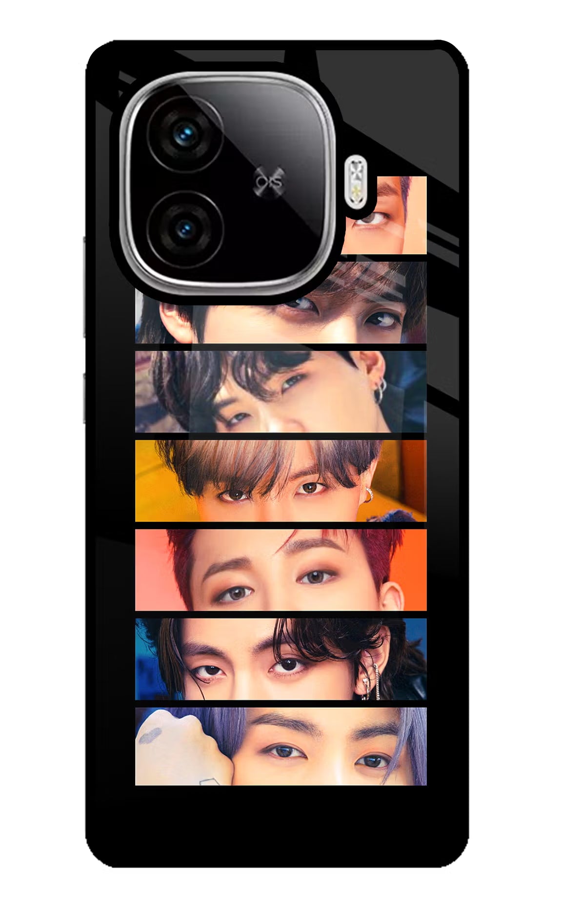 BTS Eyes iQOO Neo 10R 5G Glass Case Back Cover by Casekaro
