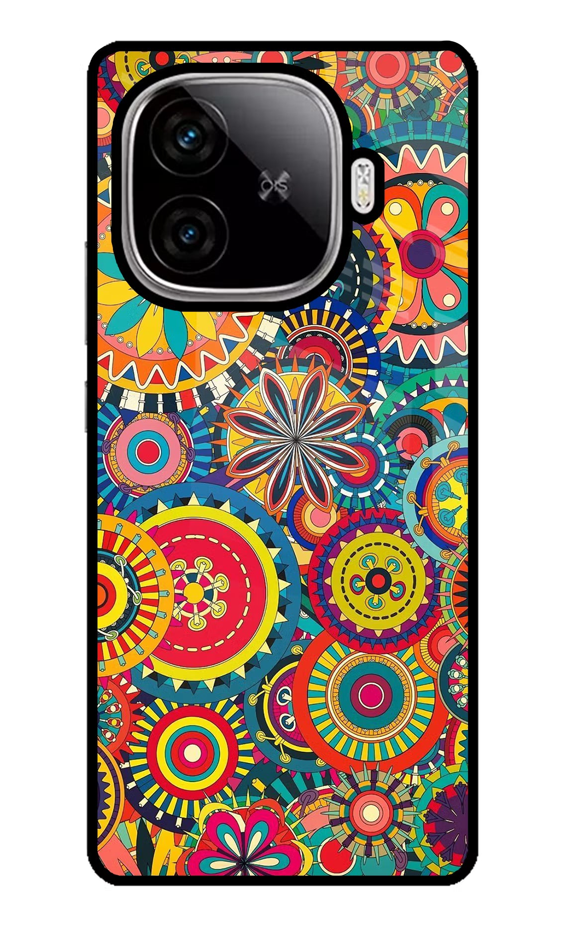 Gol Gol Art iQOO Neo 10R 5G Back Cover - Gol Gol Art iQOO Neo 10R 5G Glass Case Back Cover by Casekaro Gol Gol Art iQOO Neo 10R 5G Glass Case Back Cover by Casekaro