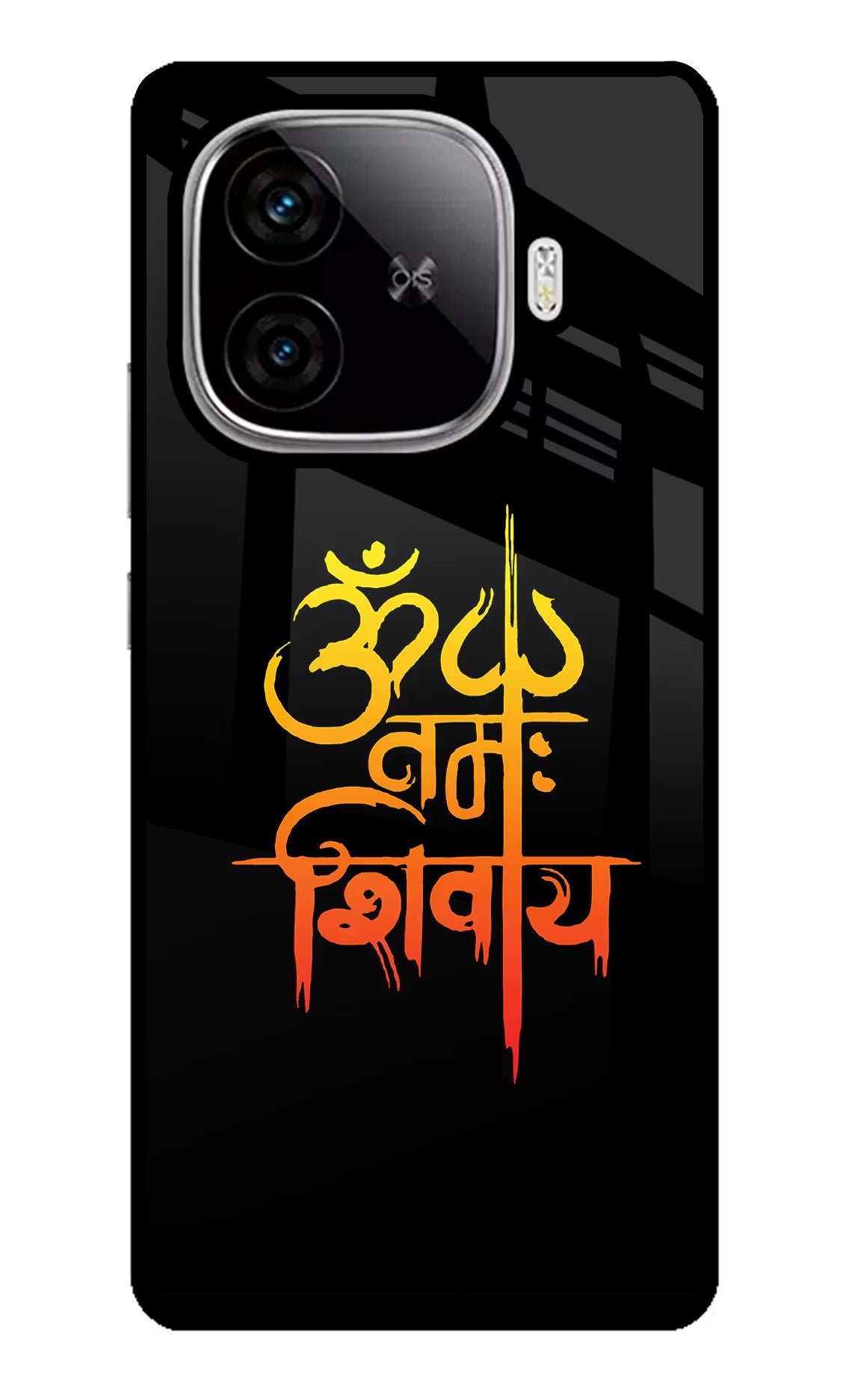 Om Namah Shivay iQOO Neo 10R 5G Glass Case Back Cover by Casekaro