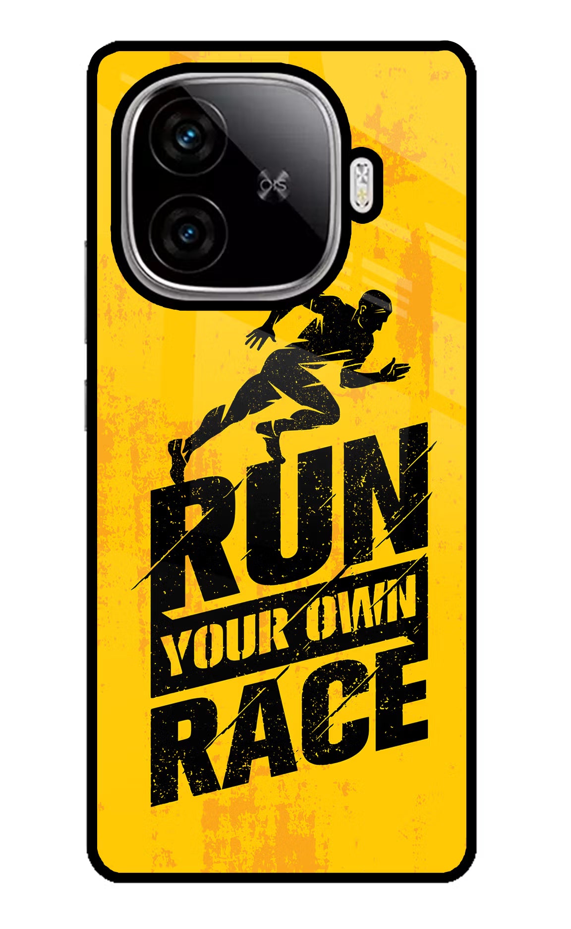 Run Your Own Race iQOO Neo 10R 5G Glass Case - Run Your Own Race iQOO Neo 10R 5G Glass Case Run Your Own Race iQOO Neo 10R 5G Glass Case