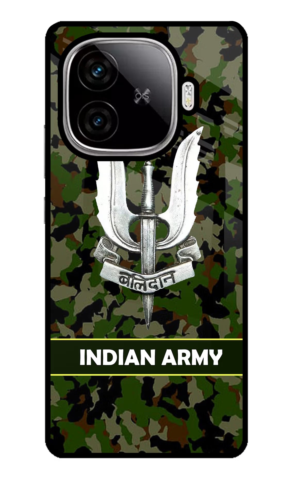 Balidan Indian Logo iQOO Neo 10R 5G Back Cover - Balidan Indian Logo iQOO Neo 10R 5G Glass Case Back Cover by Casekaro Balidan Indian Logo iQOO Neo 10R 5G Glass Case Back Cover by Casekaro