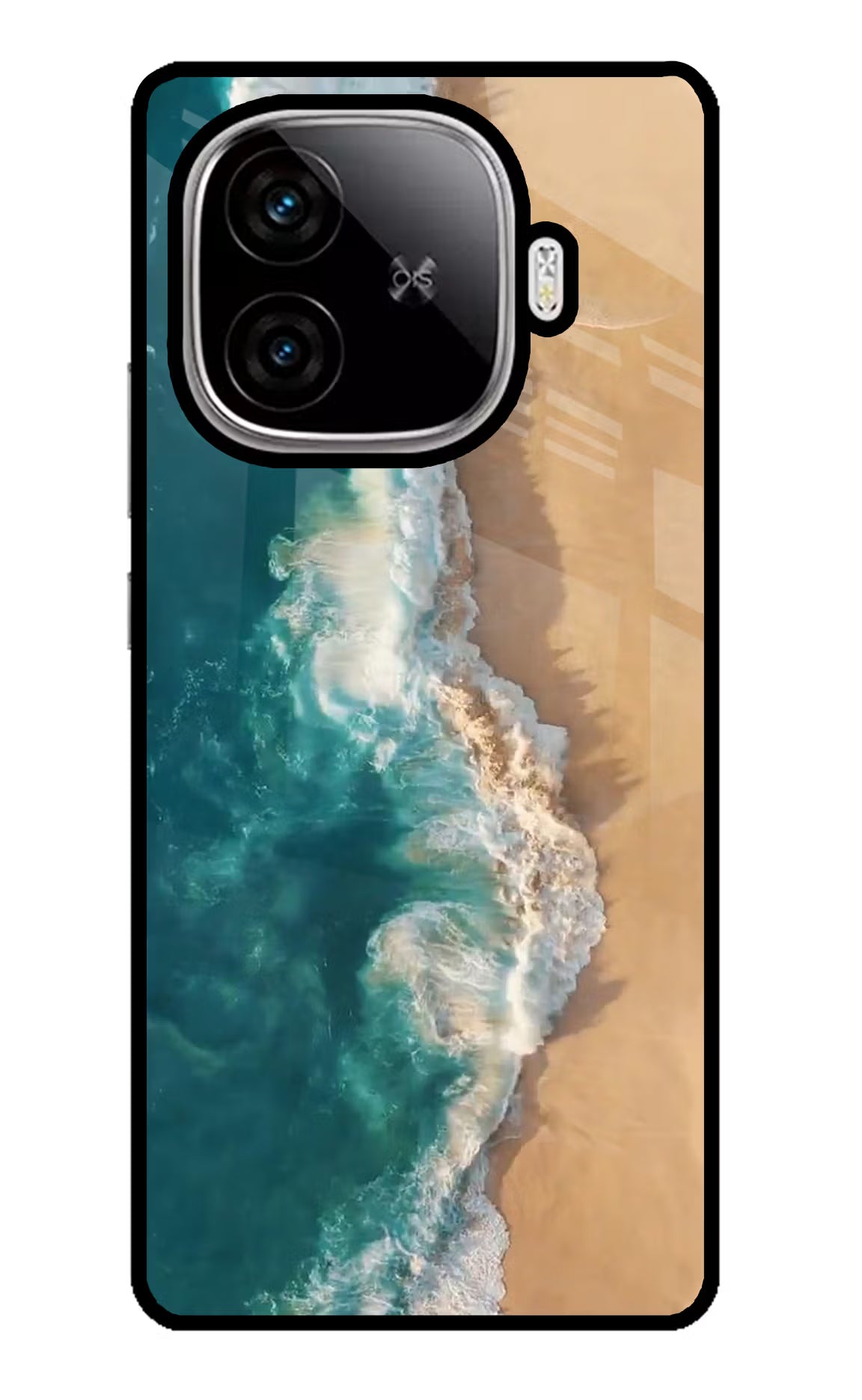 Ocean Beach iQOO Neo 10R 5G Back Cover - Ocean Beach iQOO Neo 10R 5G Glass Case Back Cover by Casekaro Ocean Beach iQOO Neo 10R 5G Glass Case Back Cover by Casekaro