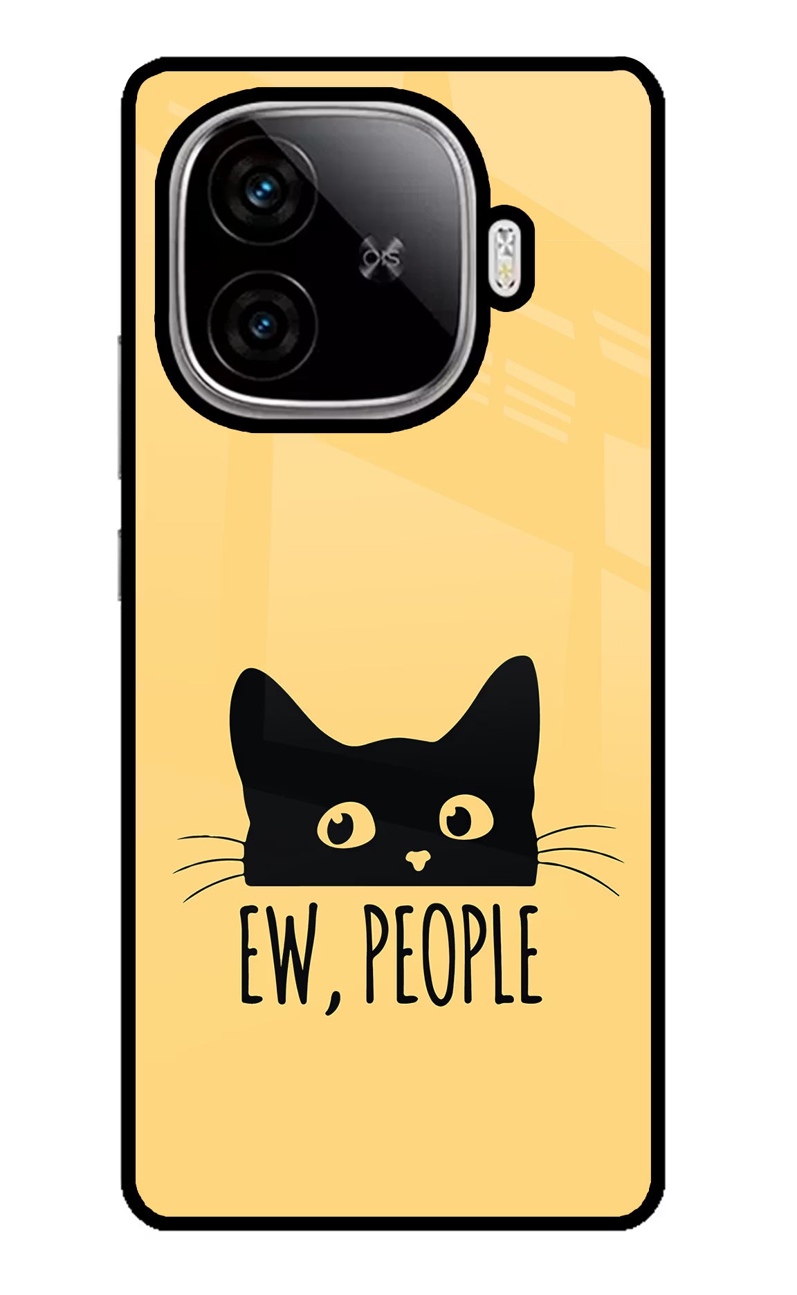 Ew People Catitude iQOO Neo 10R 5G Glass Case Back Cover by Casekaro