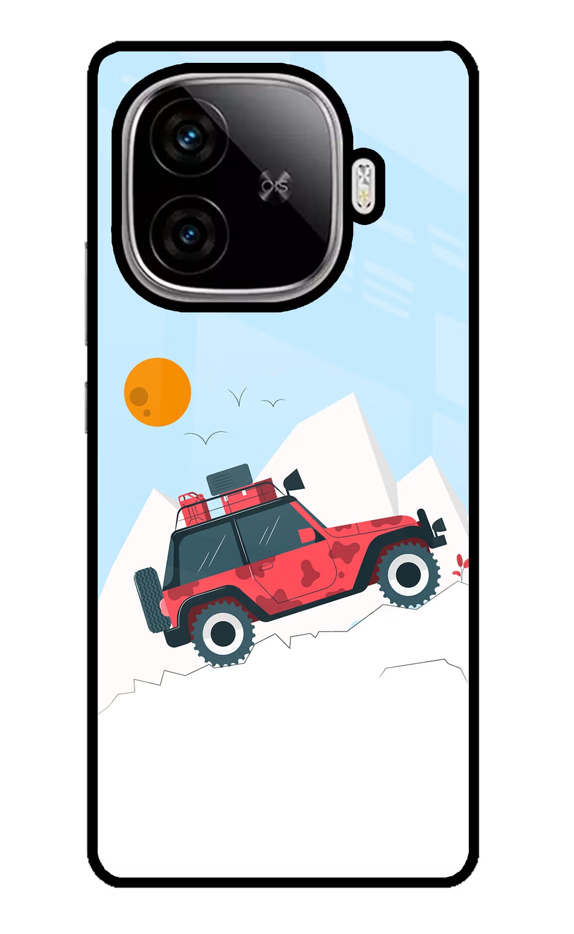 Mountain Trail Beast iQOO Neo 10R 5G Glass Case Back Cover by Casekaro