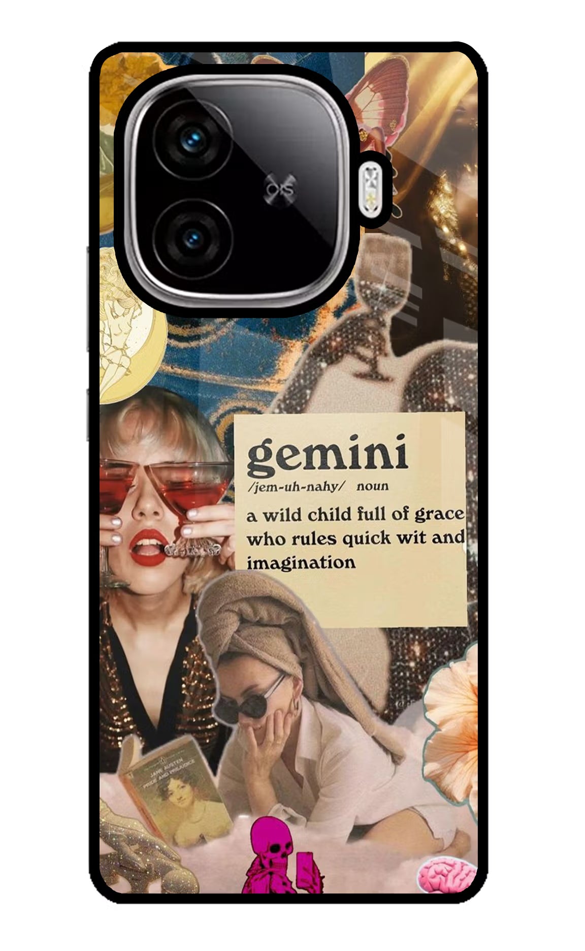 Gemini Zodiac iQOO Neo 10R 5G Back Cover - Gemini Zodiac iQOO Neo 10R 5G Glass Case Back Cover by Casekaro Gemini Zodiac iQOO Neo 10R 5G Glass Case Back Cover by Casekaro