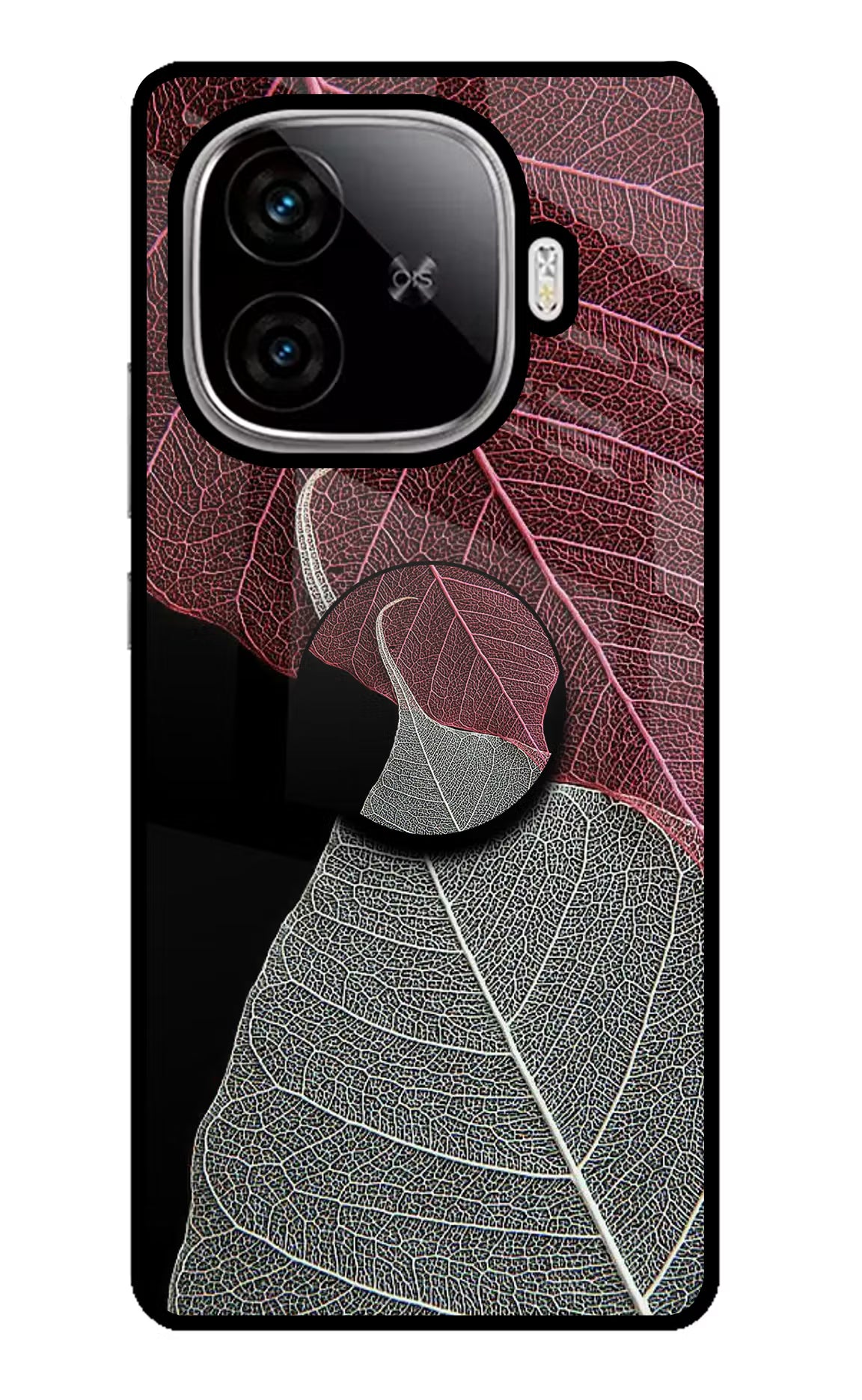 Leaf Pattern iQOO Neo 10R 5G Pop Case - Leaf Pattern iQOO Neo 10R 5G Pop Case by Casekaro Leaf Pattern iQOO Neo 10R 5G Pop Case by Casekaro