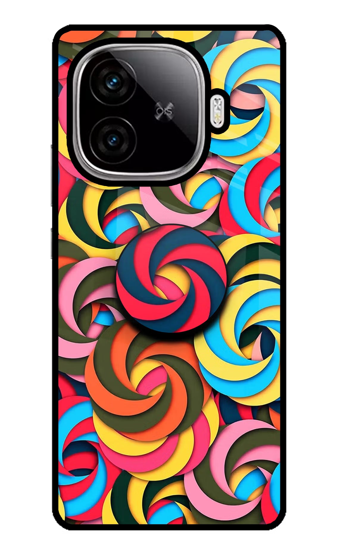 Spiral Pattern iQOO Neo 10R 5G Pop Case - Spiral Pattern iQOO Neo 10R 5G Pop Case by Casekaro Spiral Pattern iQOO Neo 10R 5G Pop Case by Casekaro