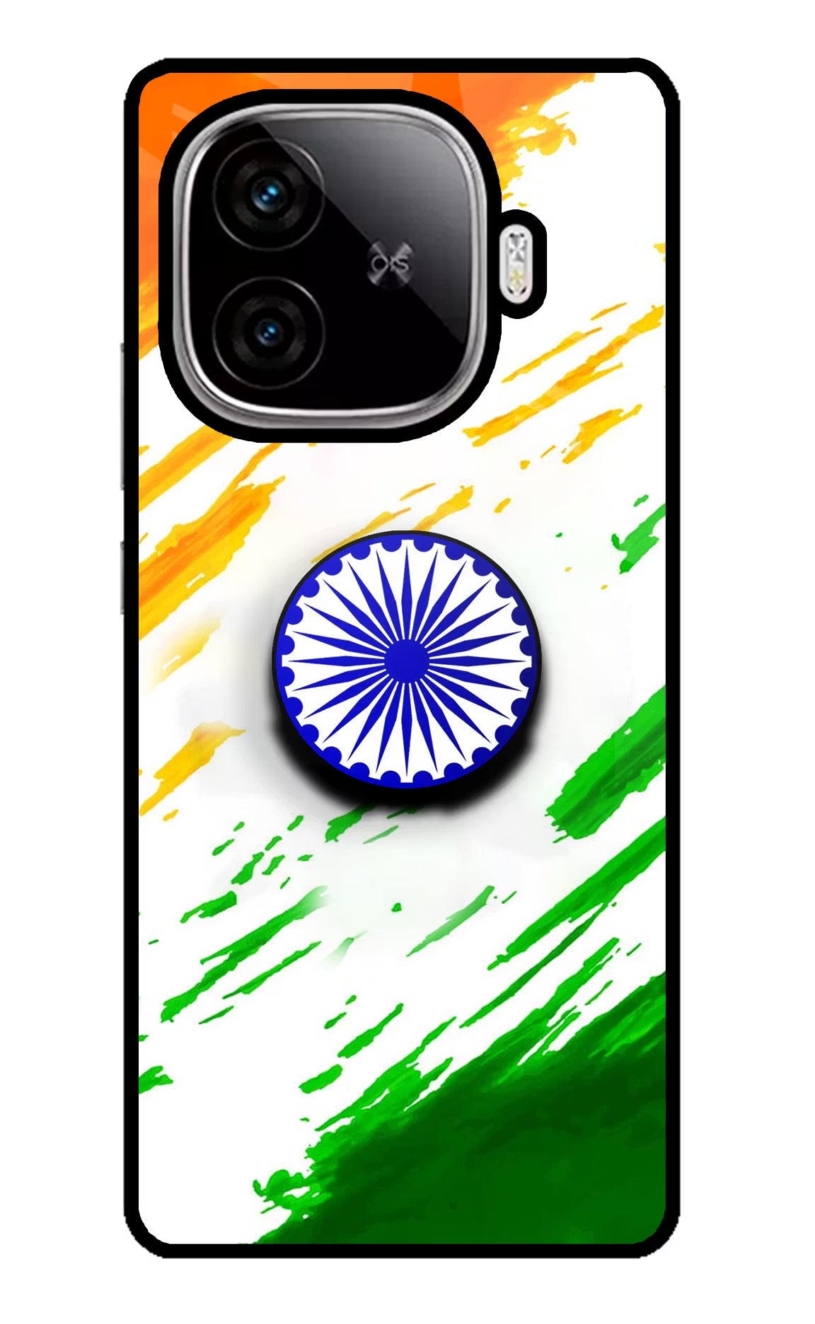 Indian Flag Ashoka Chakra iQOO Neo 10R 5G Pop Case - Indian Flag Ashoka Chakra iQOO Neo 10R 5G Pop Case by Casekaro Indian Flag Ashoka Chakra iQOO Neo 10R 5G Pop Case by Casekaro