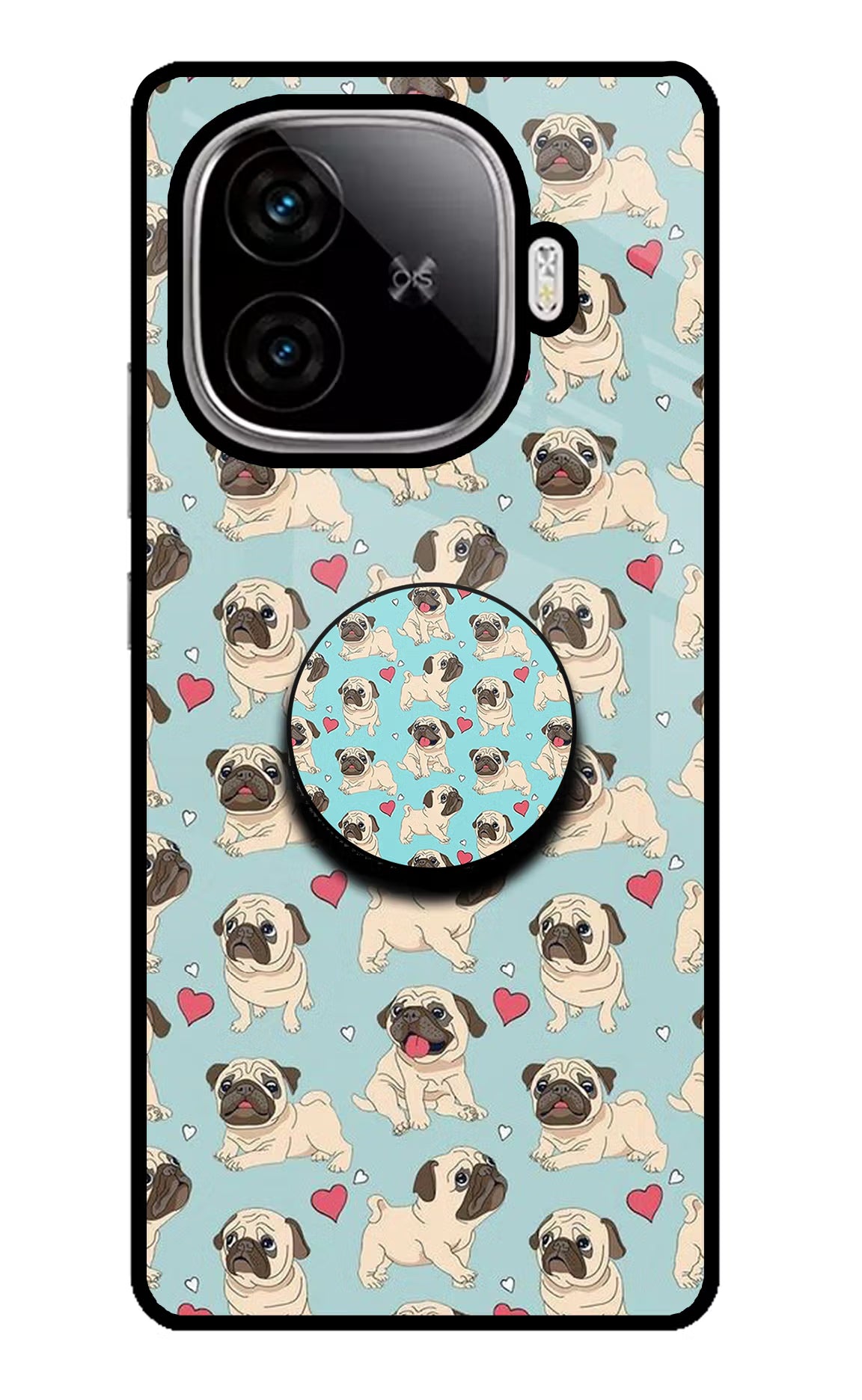 Pug Dog iQOO Neo 10R 5G Pop Case - Pug Dog iQOO Neo 10R 5G Pop Case by Casekaro Pug Dog iQOO Neo 10R 5G Pop Case by Casekaro