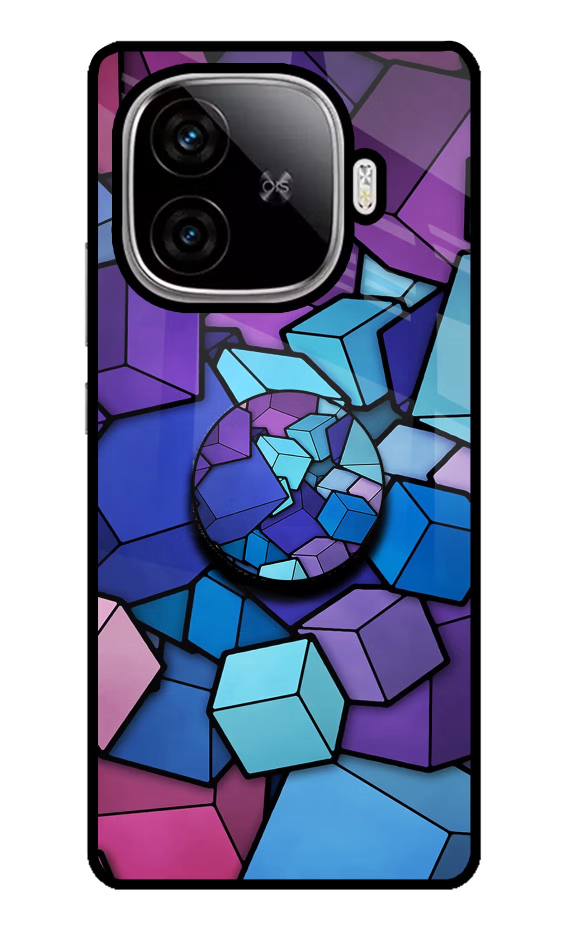 Cubic Abstract iQOO Neo 10R 5G Pop Case - Cubic Abstract iQOO Neo 10R 5G Pop Case by Casekaro Cubic Abstract iQOO Neo 10R 5G Pop Case by Casekaro