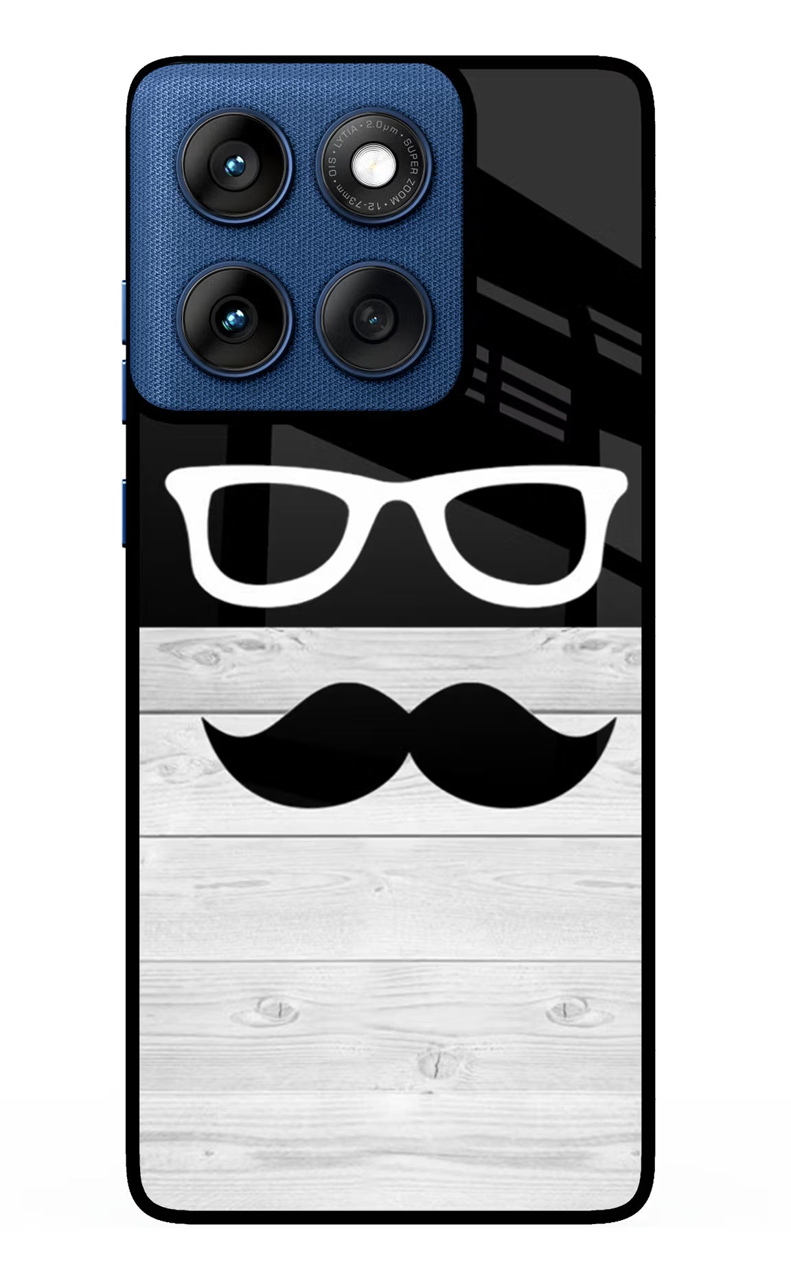 Mustache Moto Edge 60 Glass Case - Mustache Moto Edge 60 Glass Case Mustache Moto Edge 60 Glass Case