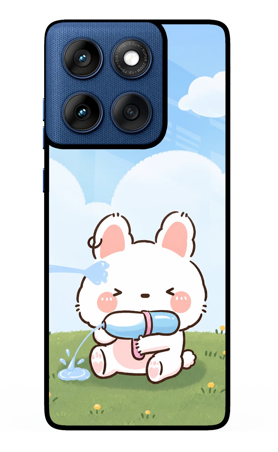 Bunny Treat Moto Edge 60 Glass Case - Bunny Treat Moto Edge 60 Glass Case Bunny Treat Moto Edge 60 Glass Case