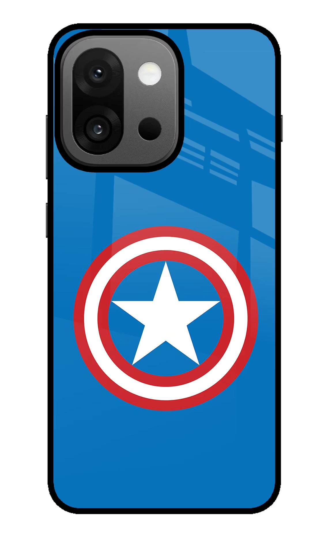 Captain America Logo OnePlus 13s Back Cover - Captain America Logo OnePlus 13s Glass Case Back Cover by Casekaro Captain America Logo OnePlus 13s Glass Case Back Cover by Casekaro