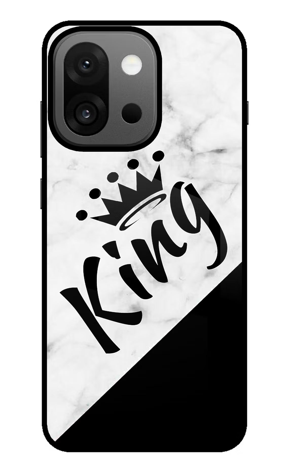 King OnePlus 13s Back Cover - King OnePlus 13s Glass Case Back Cover by Casekaro King OnePlus 13s Glass Case Back Cover by Casekaro