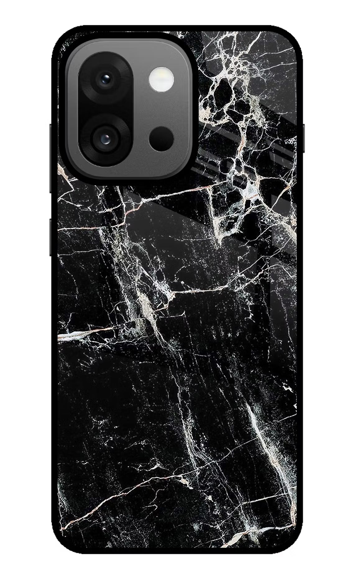 Black Marble Texture OnePlus 13s Back Cover - Black Marble Texture OnePlus 13s Glass Case Back Cover by Casekaro Black Marble Texture OnePlus 13s Glass Case Back Cover by Casekaro