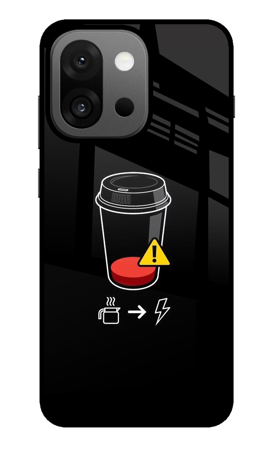 Coffee OnePlus 13s Back Cover - Coffee OnePlus 13s Glass Case Back Cover by Casekaro Coffee OnePlus 13s Glass Case Back Cover by Casekaro