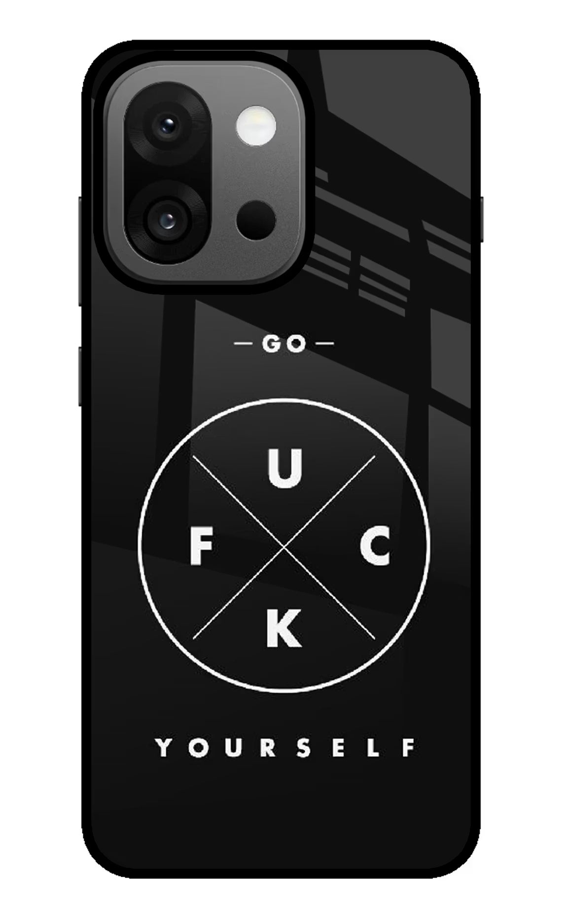 Go Fuck Yourself OnePlus 13s Back Cover - Go Fuck Yourself OnePlus 13s Glass Case Back Cover by Casekaro Go Fuck Yourself OnePlus 13s Glass Case Back Cover by Casekaro