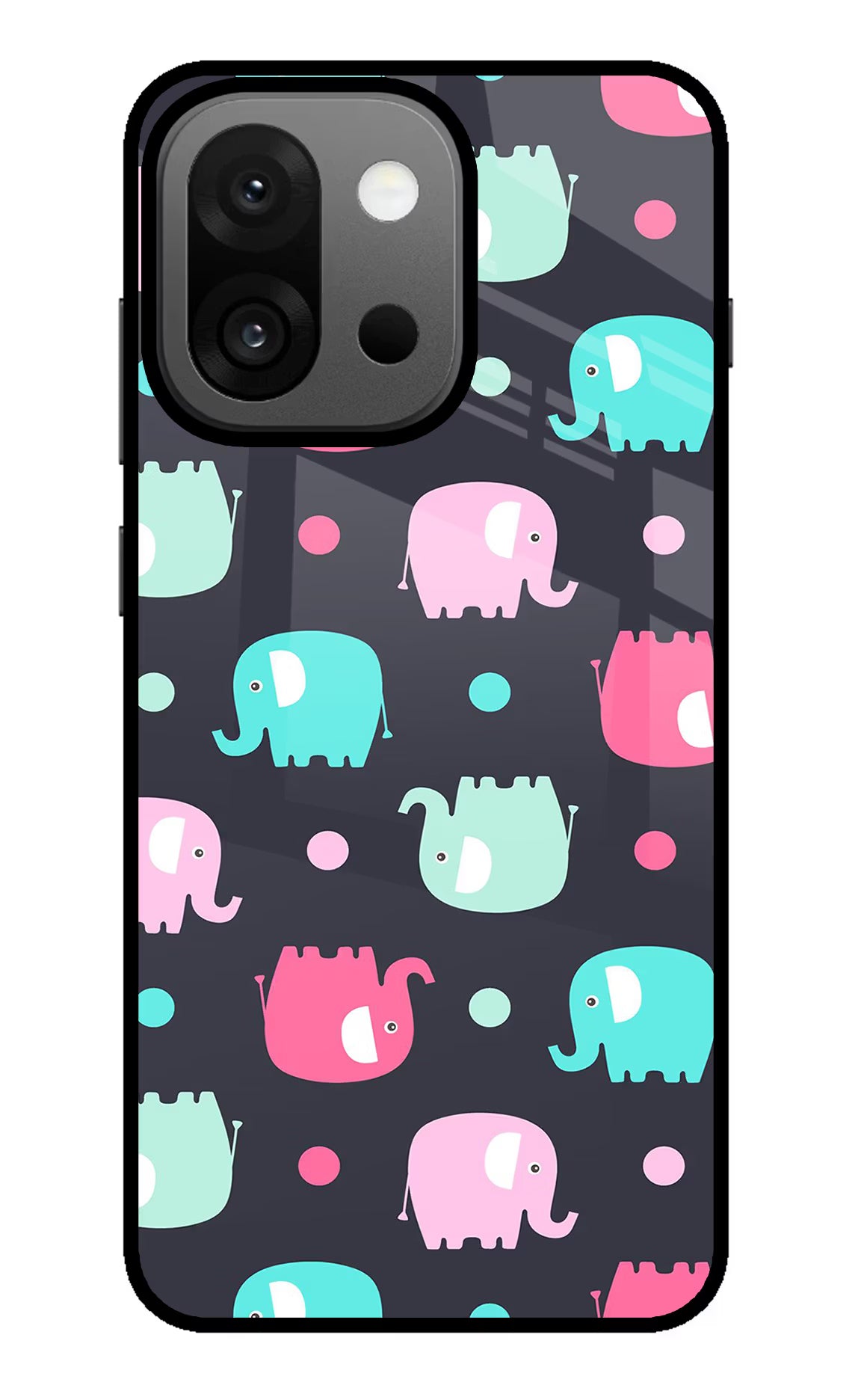 Elephants OnePlus 13s Back Cover - Elephants OnePlus 13s Glass Case Back Cover by Casekaro Elephants OnePlus 13s Glass Case Back Cover by Casekaro