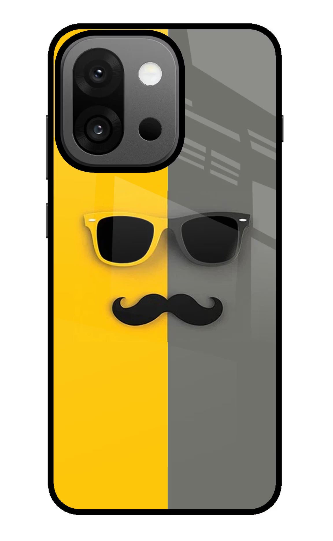 Sunglasses with Mustache OnePlus 13s Back Cover - Sunglasses with Mustache OnePlus 13s Glass Case Back Cover by Casekaro Sunglasses with Mustache OnePlus 13s Glass Case Back Cover by Casekaro